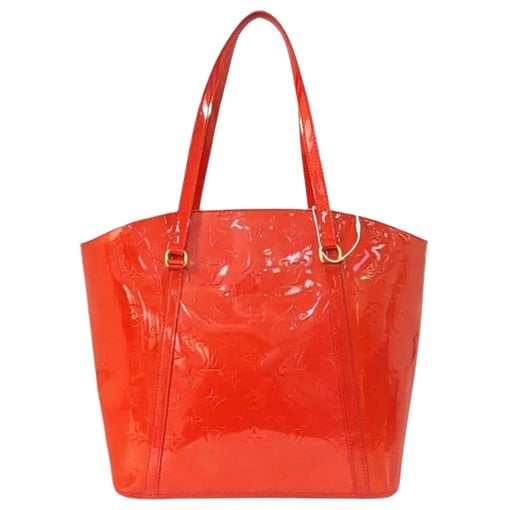 Patent leather handbag