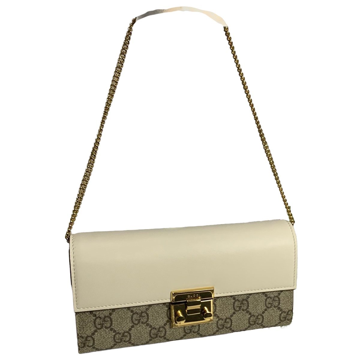 Padlock leather handbag