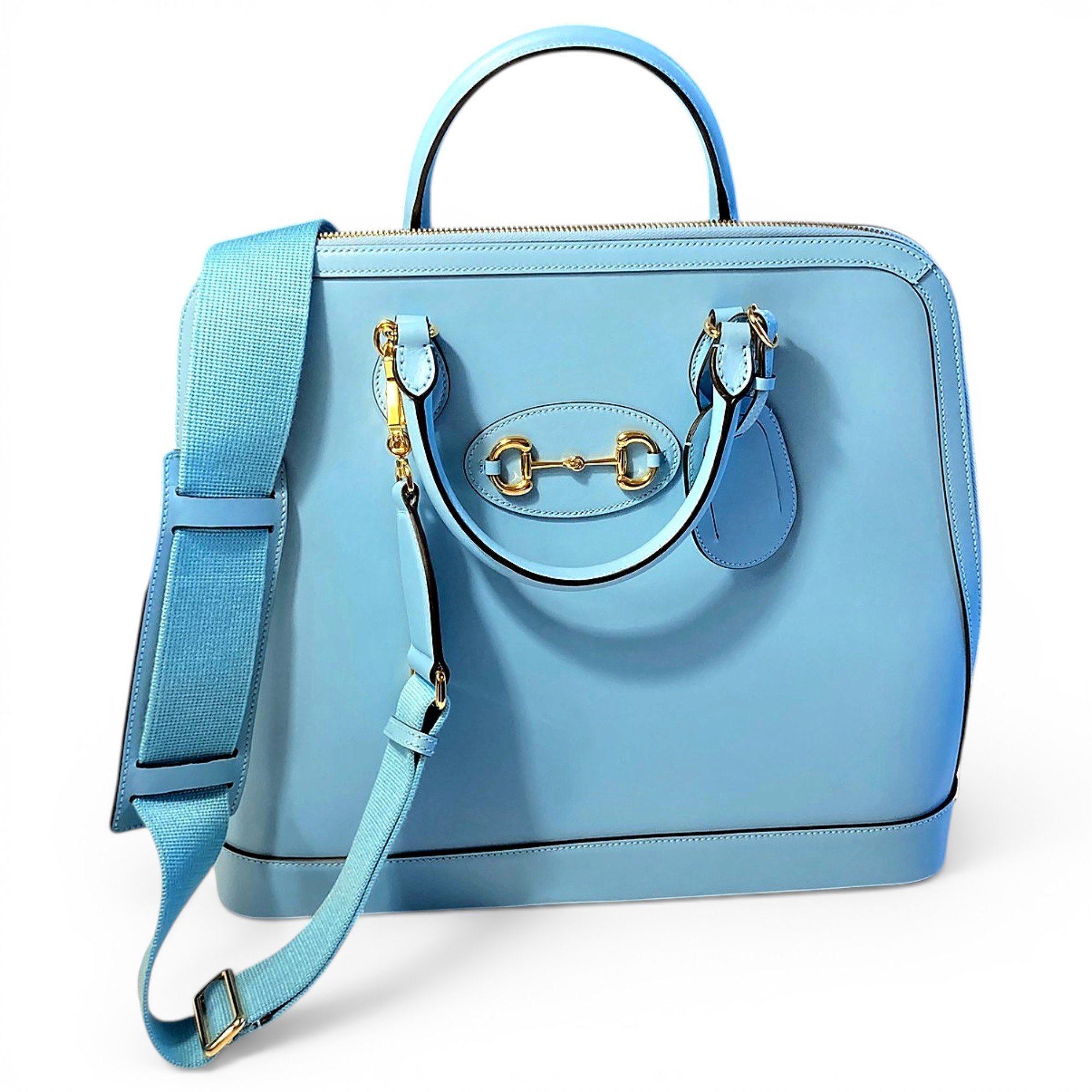 Dôme leather handbag