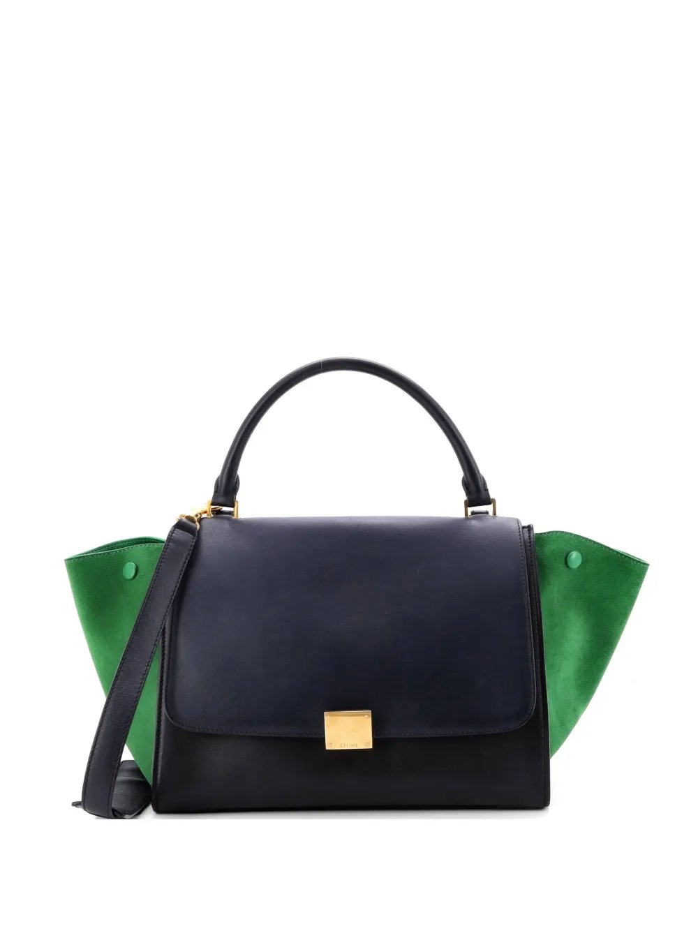 Celine Tricolor Trapeze Bag Leather Medium satchel