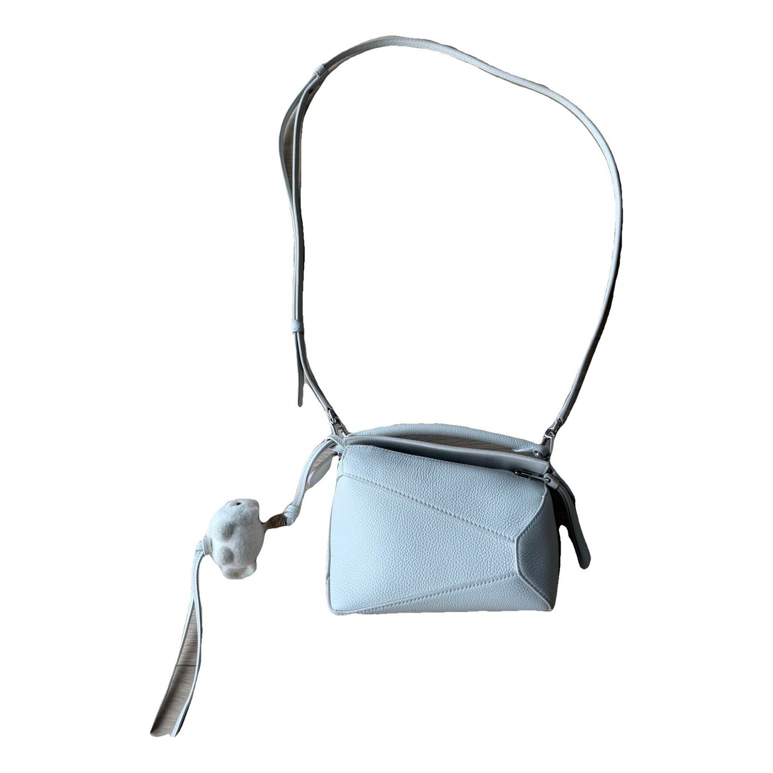 Puzzle leather handbag