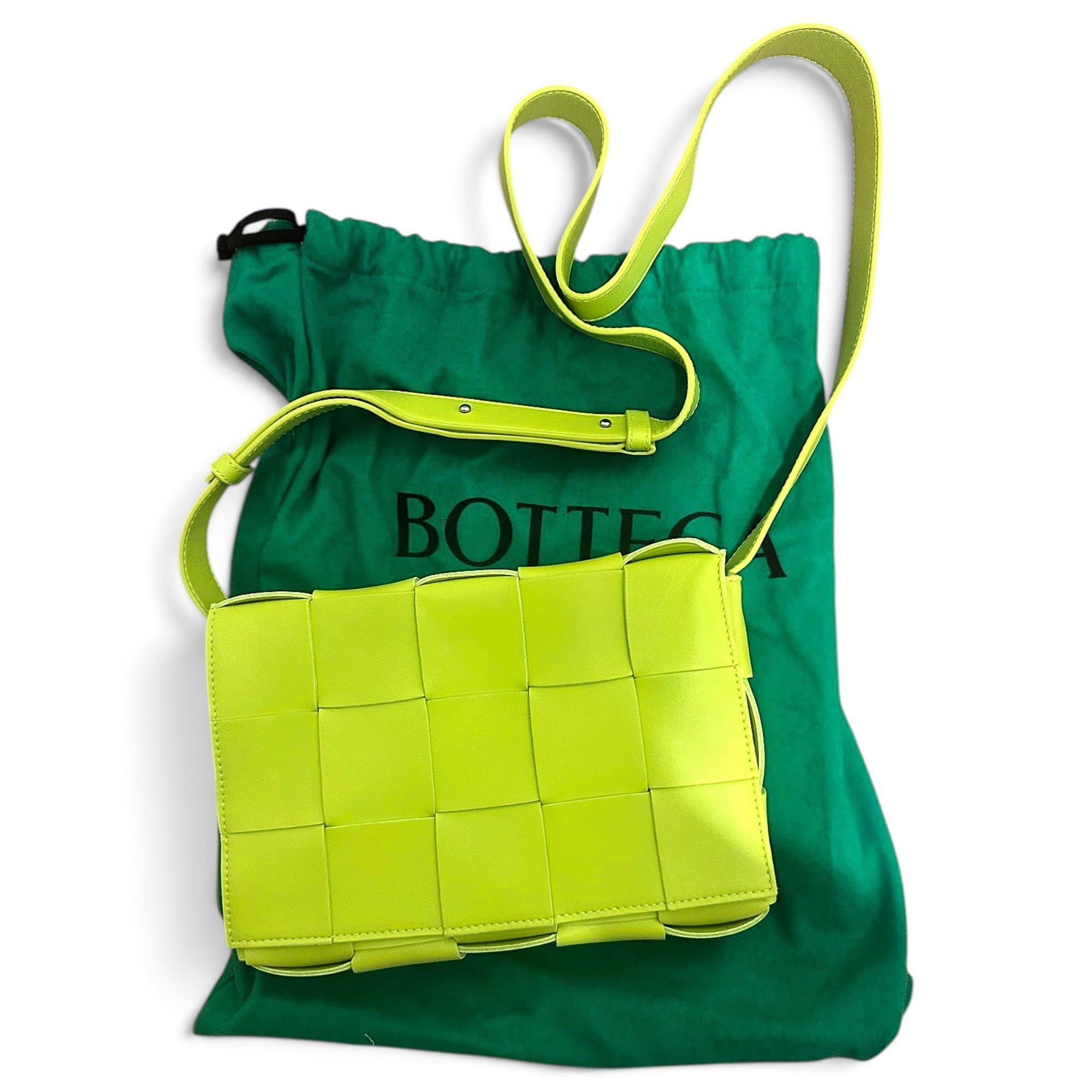 Cassette leather crossbody bag