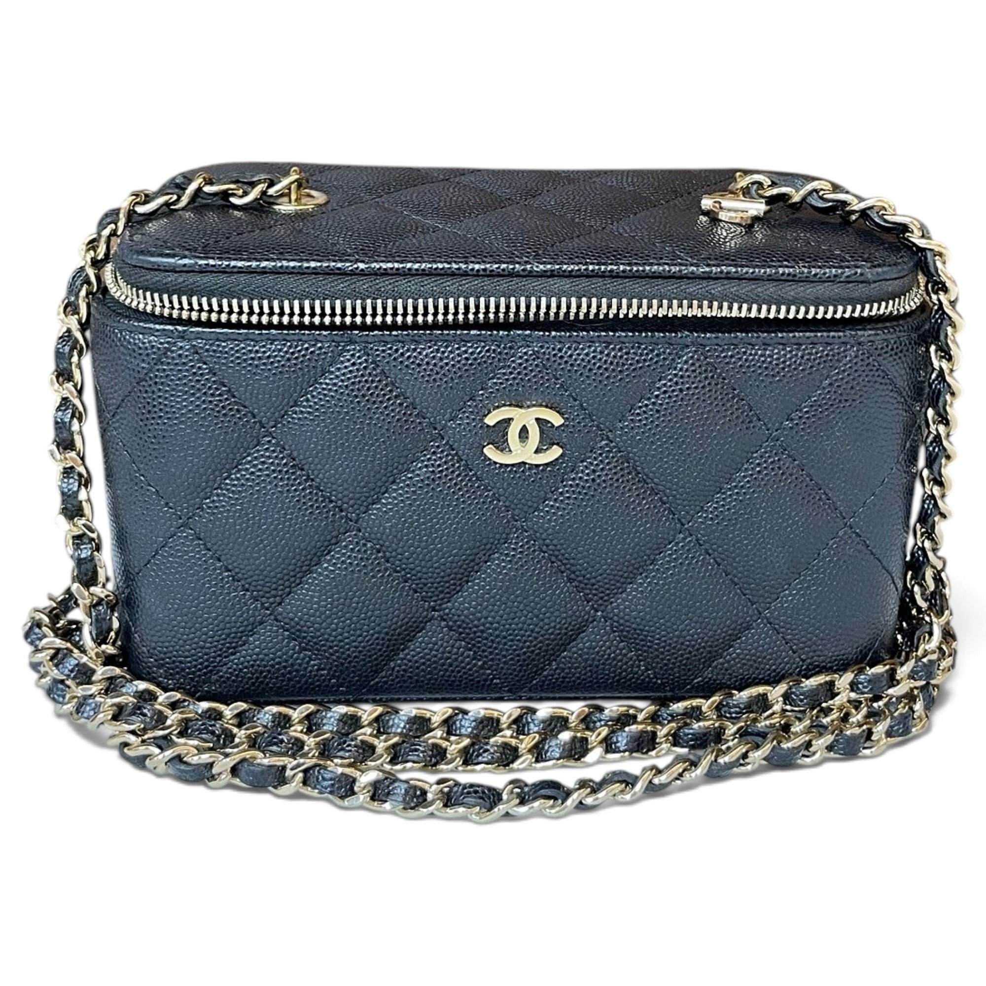Vanity leather handbag