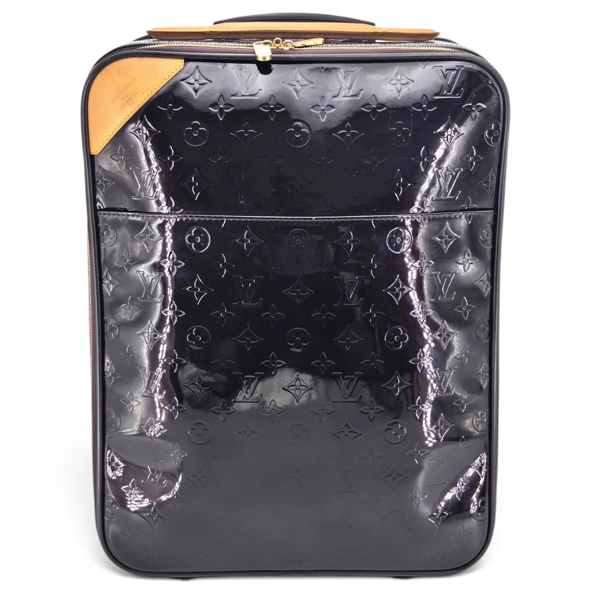 Pegase patent leather travel bag