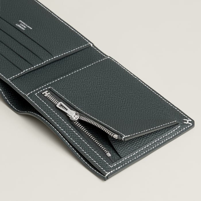 Vert Mangrove H Sellier Compact Wallet