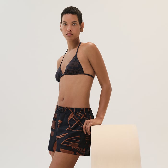Bleu Gabier "Thalassa Tattoo" Beach Shorts
