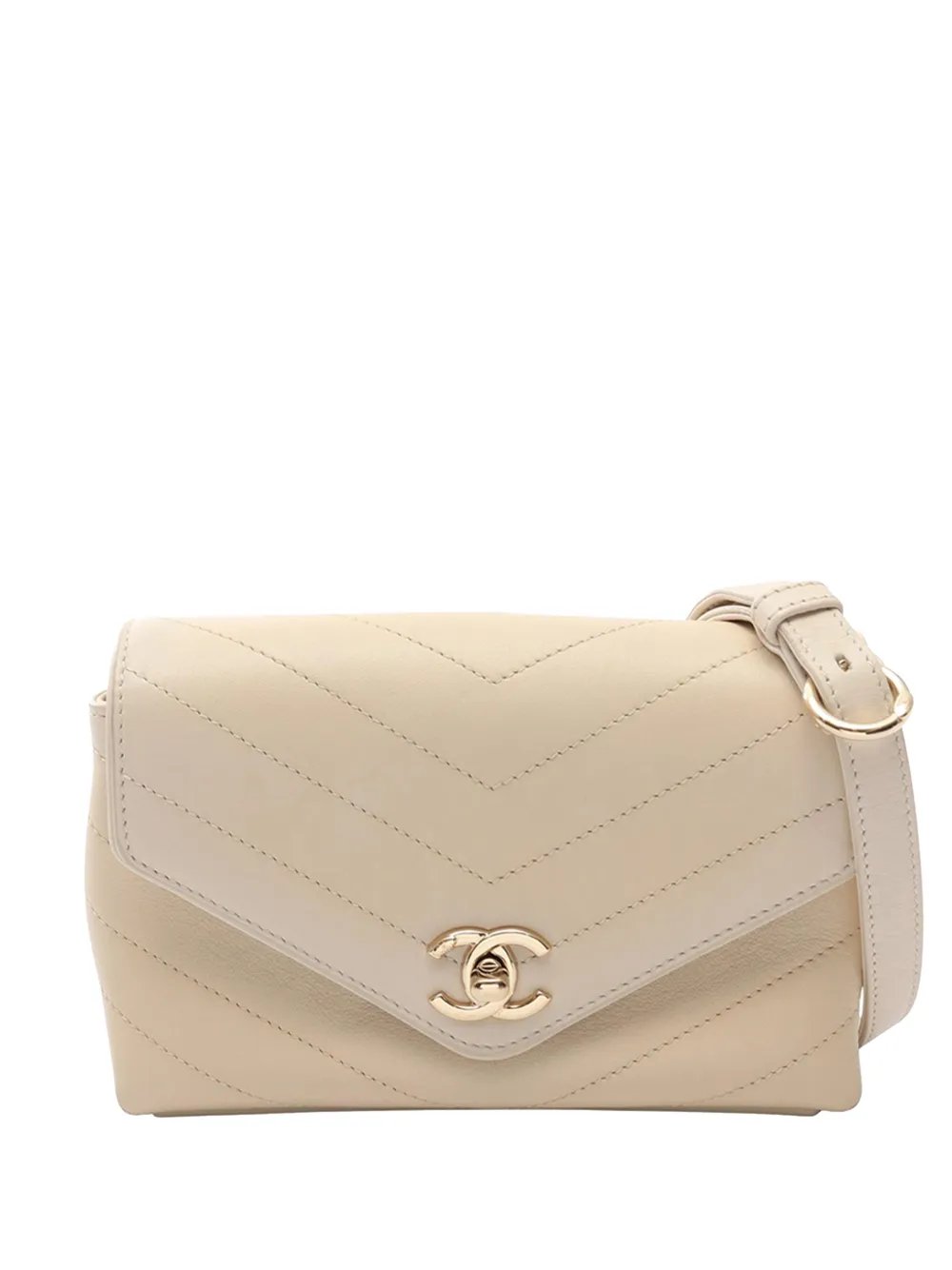 2018-2019 Mini CC Chevron Lambskin Flap crossbody bag