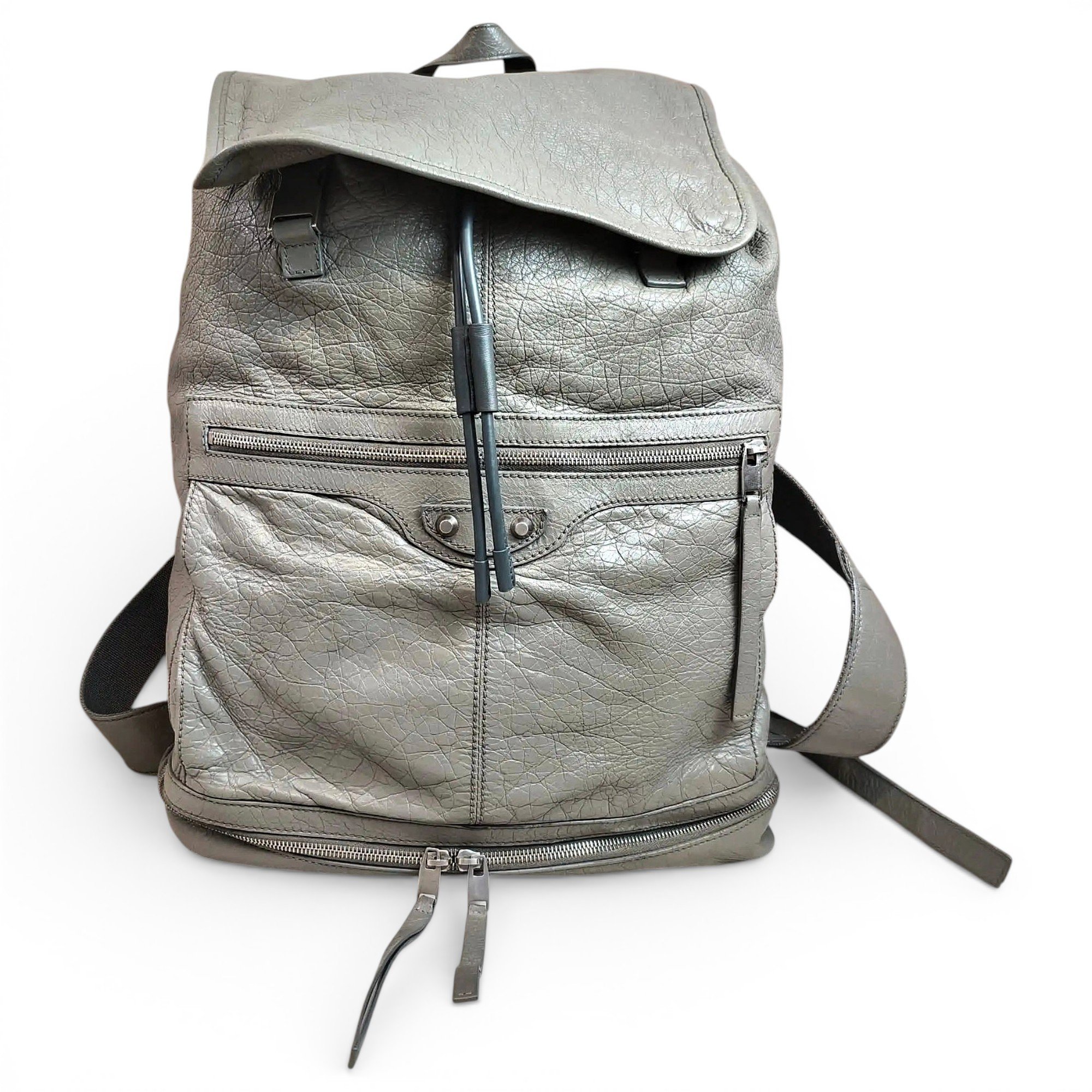 Leather backpack