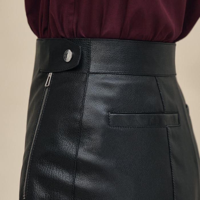 Noir Leather Shorts