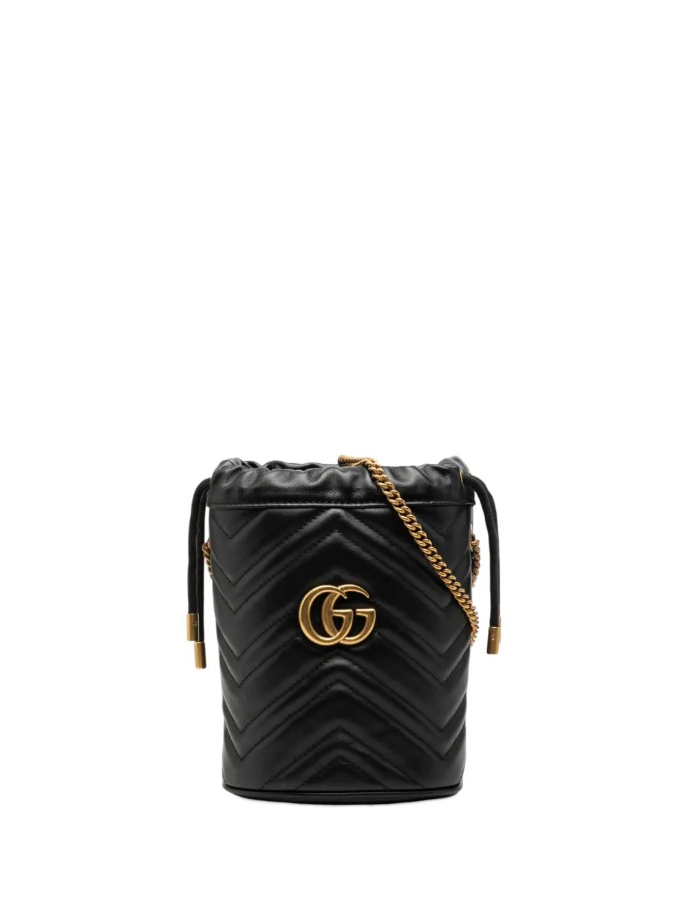 2016-2026 Small GG Marmont Leather Matelasse bucket bag