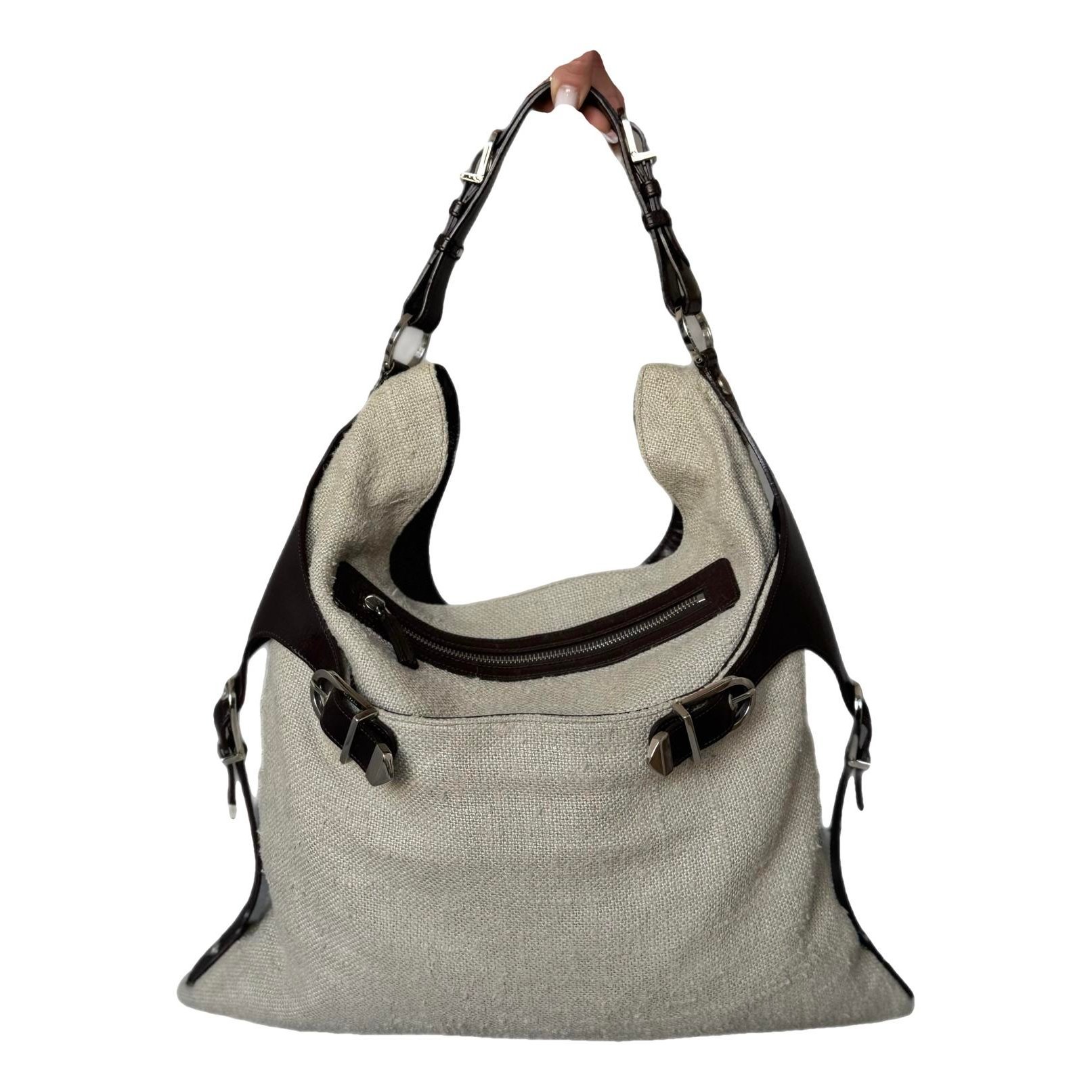 Versace Linen handbag