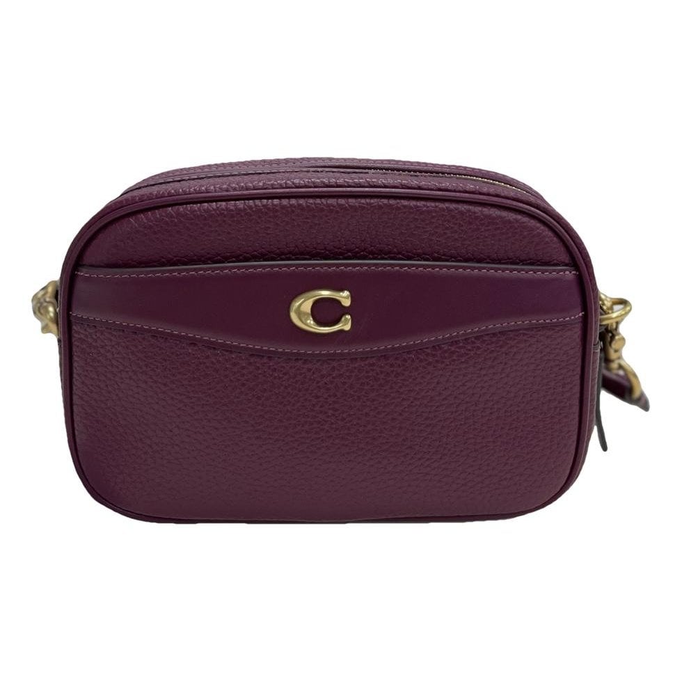 Leather clutch bag
