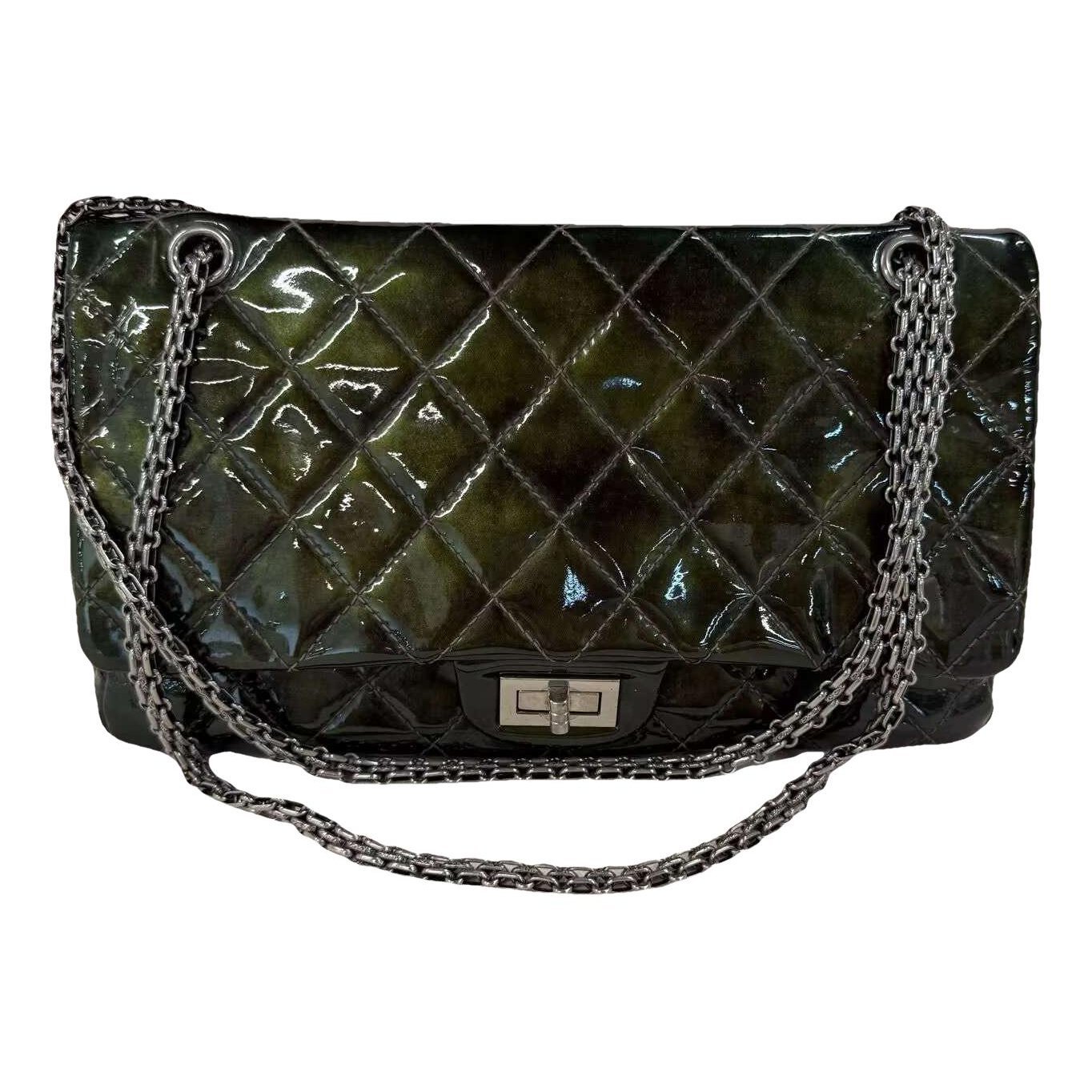 2.55 patent leather handbag