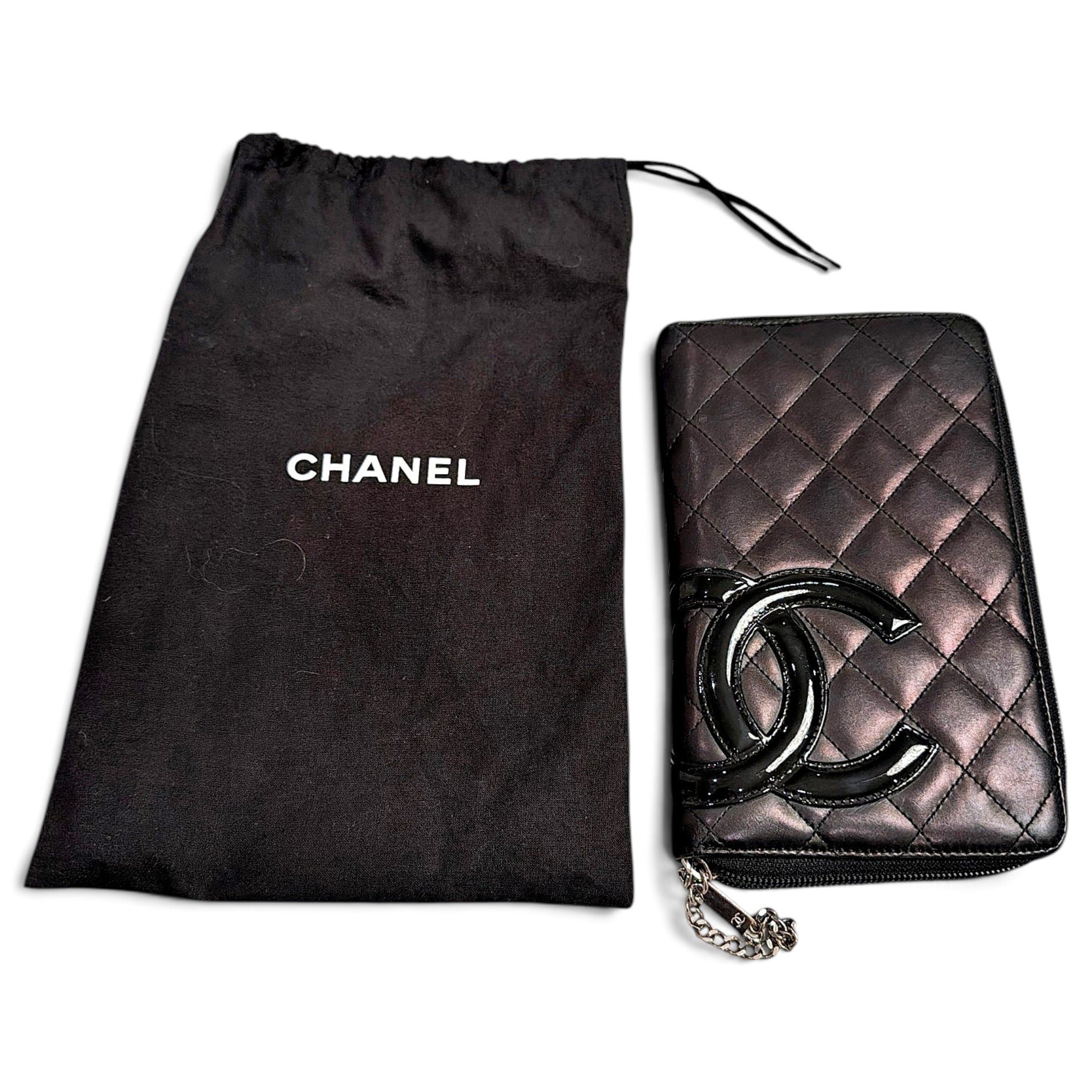 Leather clutch bag