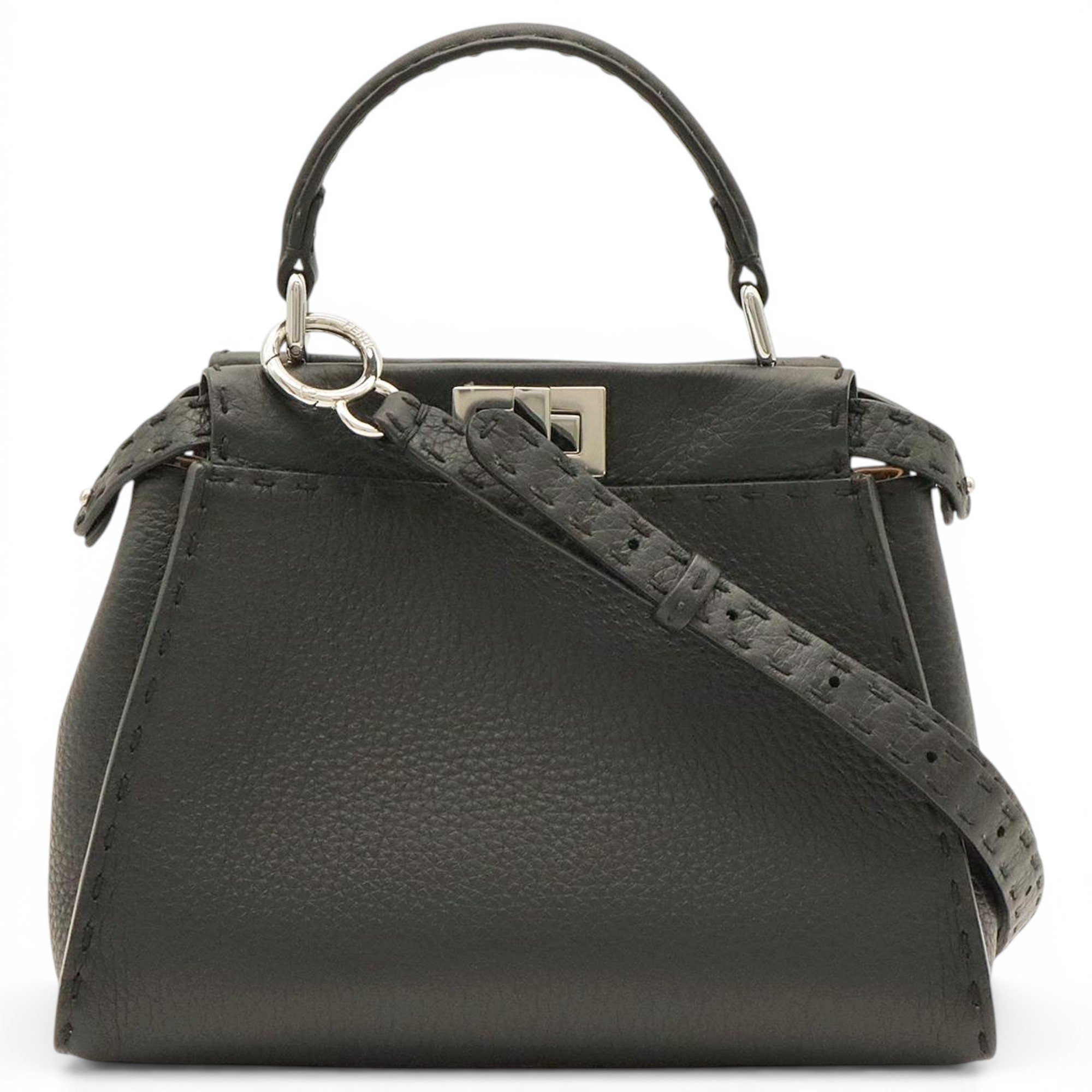 Peekaboo leather handbag