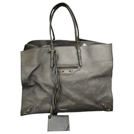 Papier leather tote