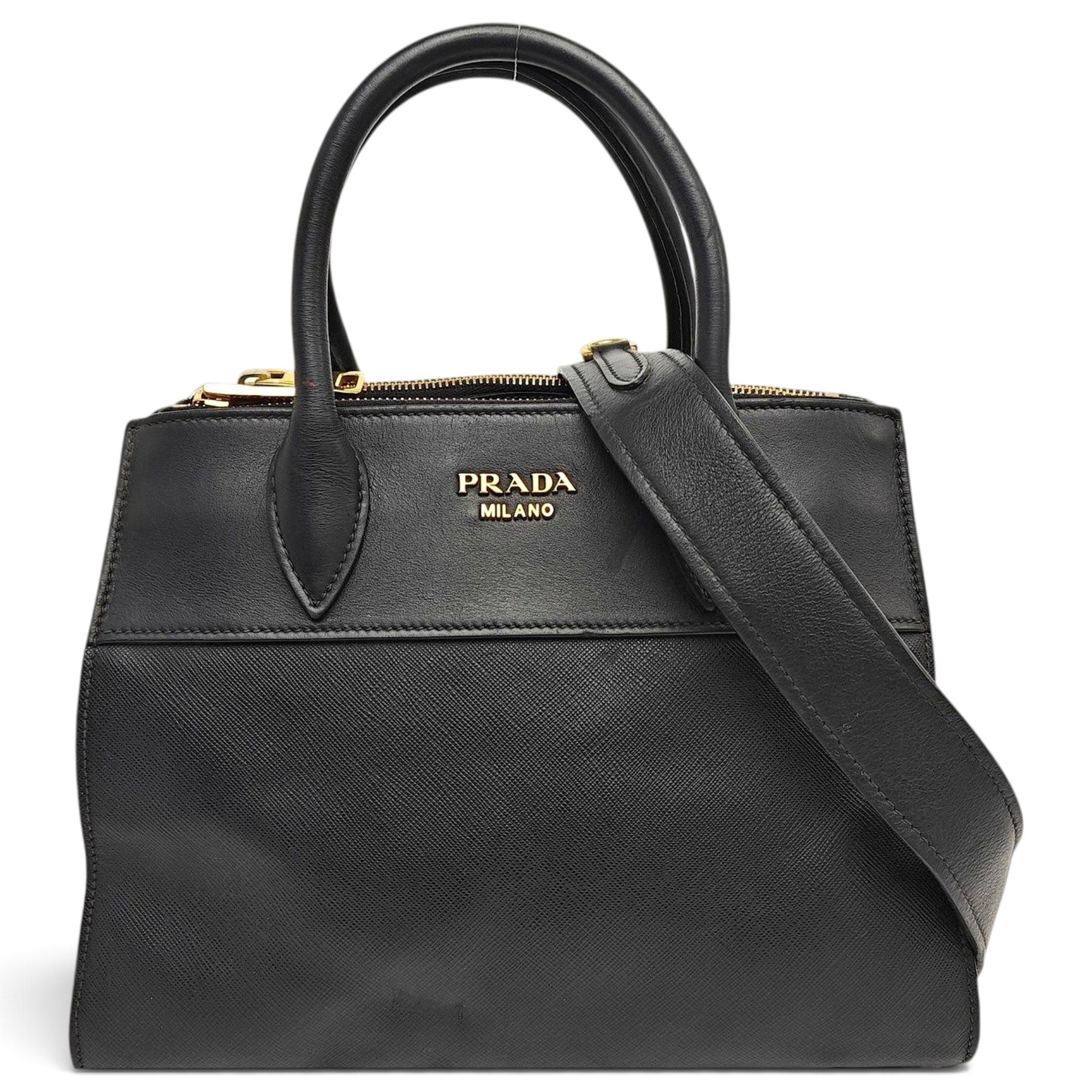 Bibliothèque leather handbag