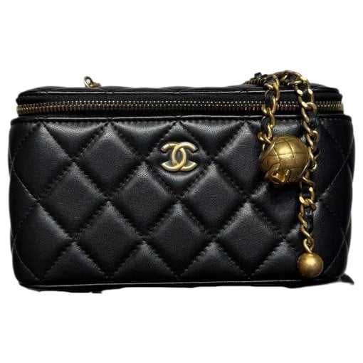 Vanity leather handbag
