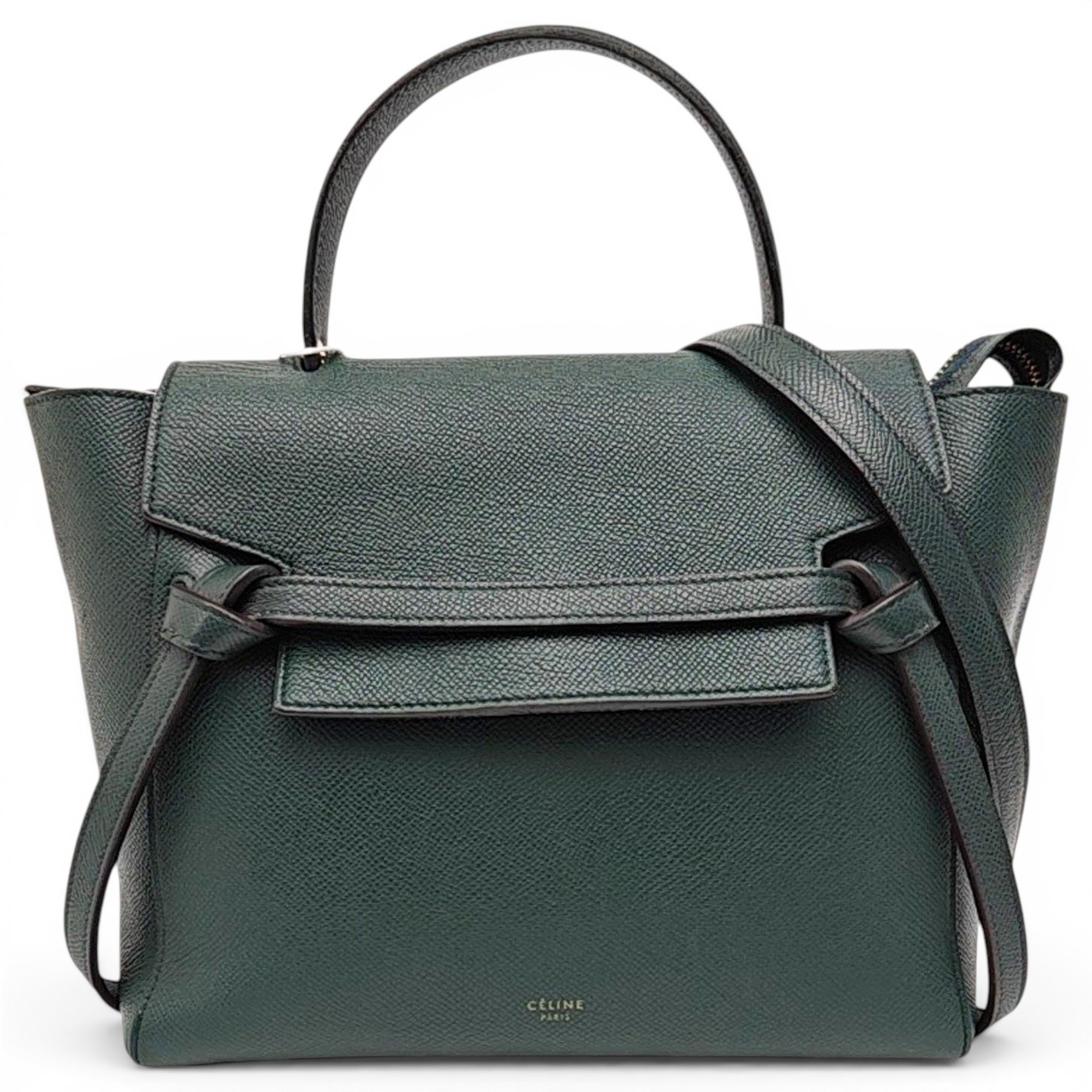 Belt leather handbag