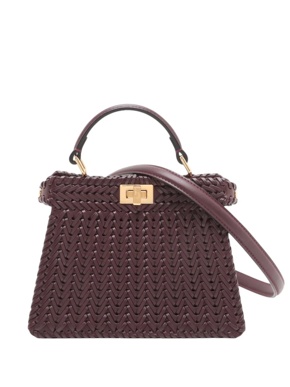 2010-2026 Petite Woven Leather Peekaboo ISeeU satchel