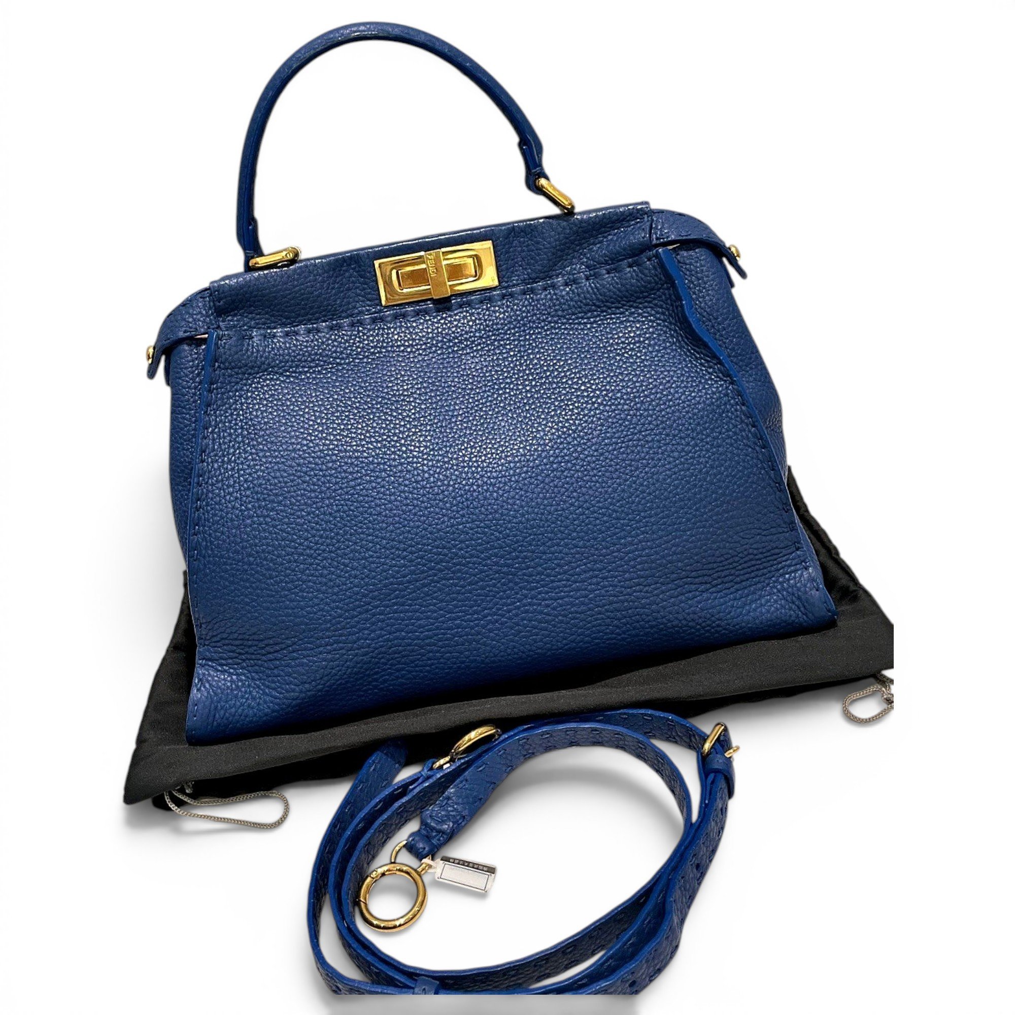 Peekaboo leather handbag