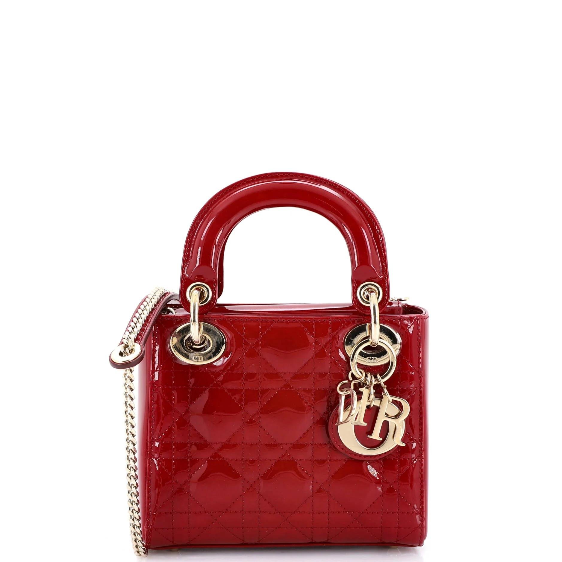 Patent leather handbag