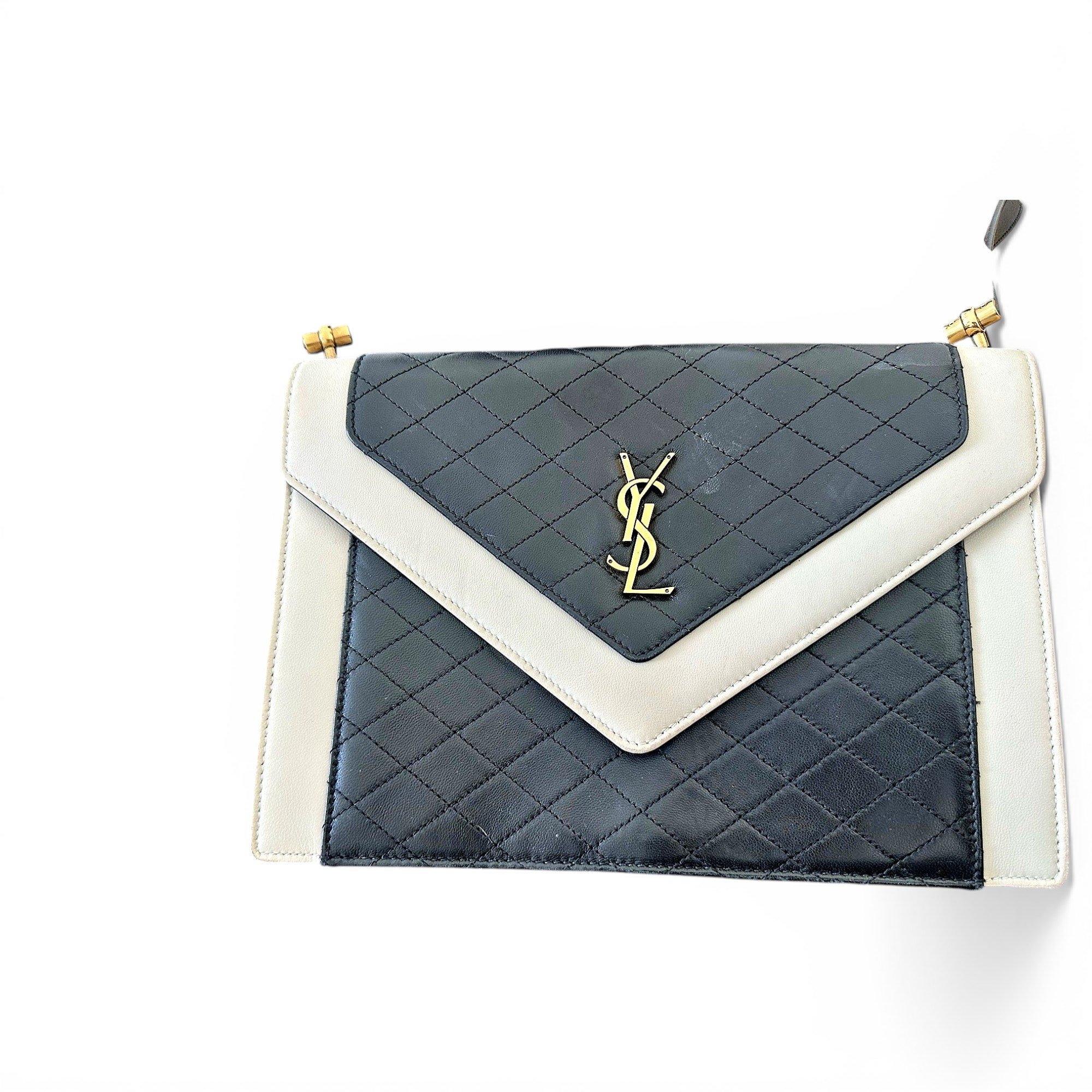 Envelope leather handbag