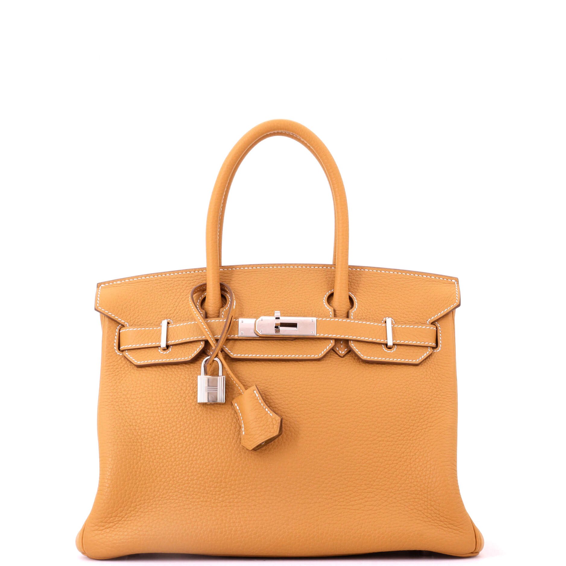 Hermes Birkin Handbag Sable Clemence with Palladium Hardware 30