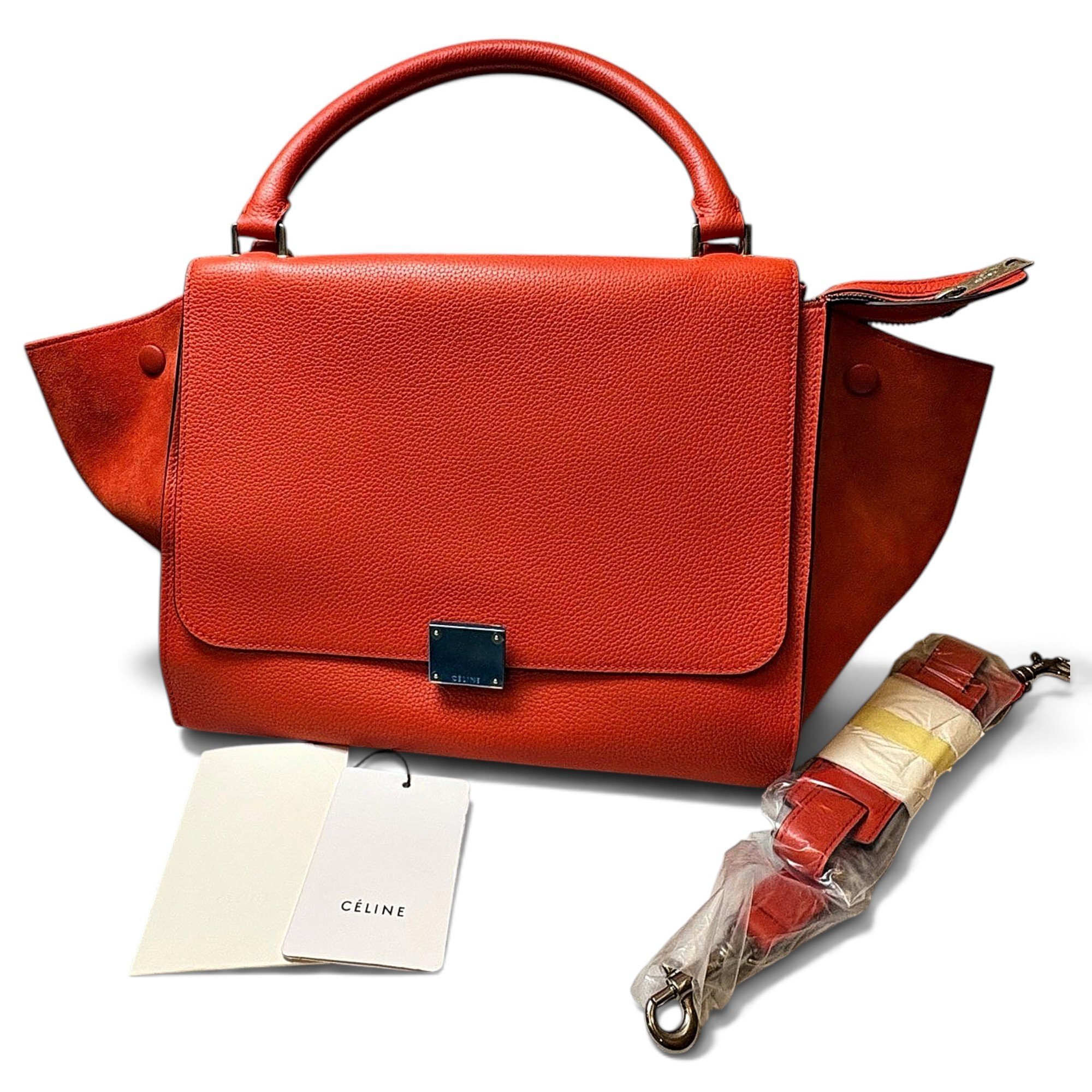 Trapèze leather bag