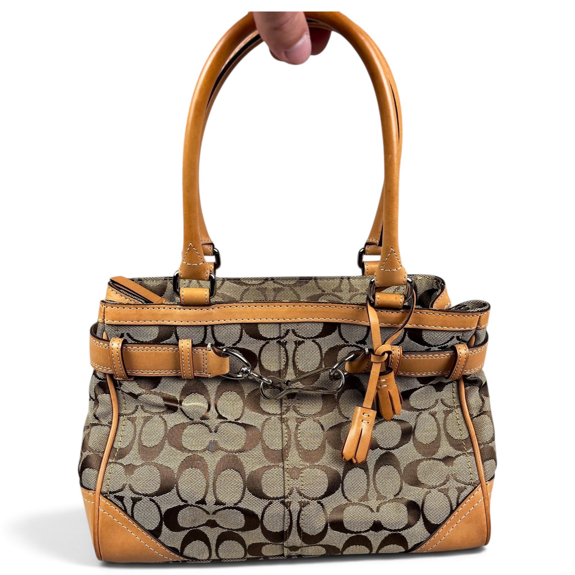 Leather satchel