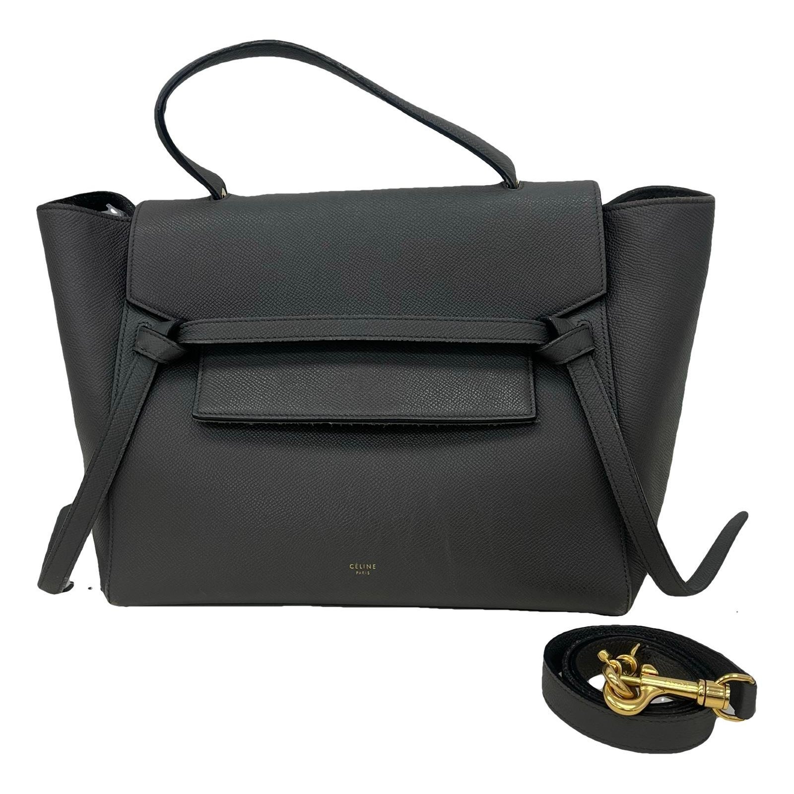 Belt leather handbag