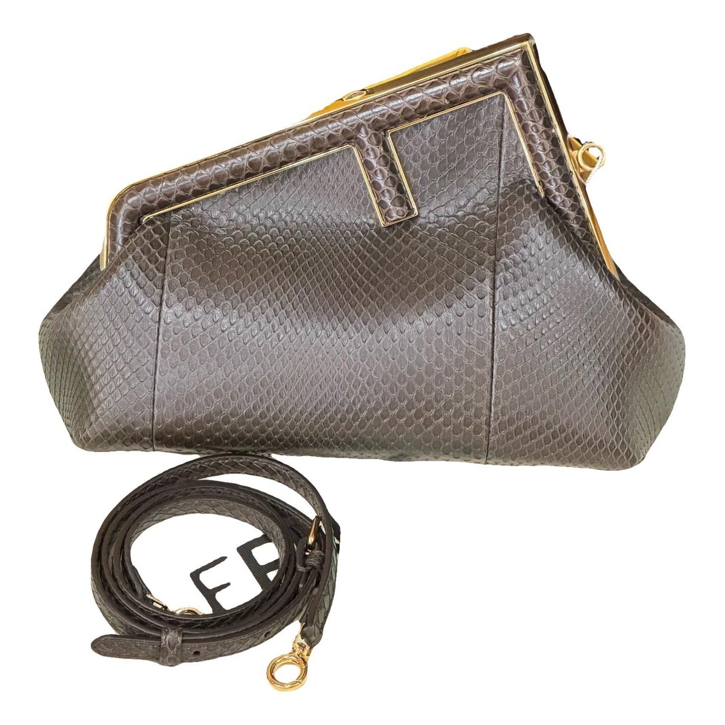 First leather handbag