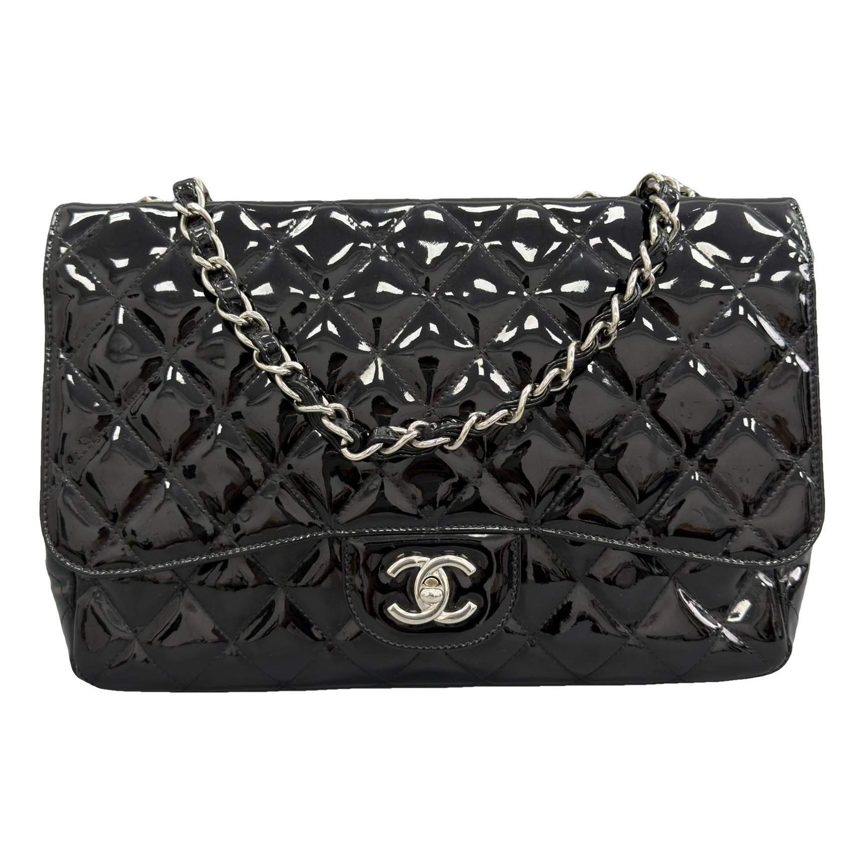 Timeless/Classique patent leather handbag