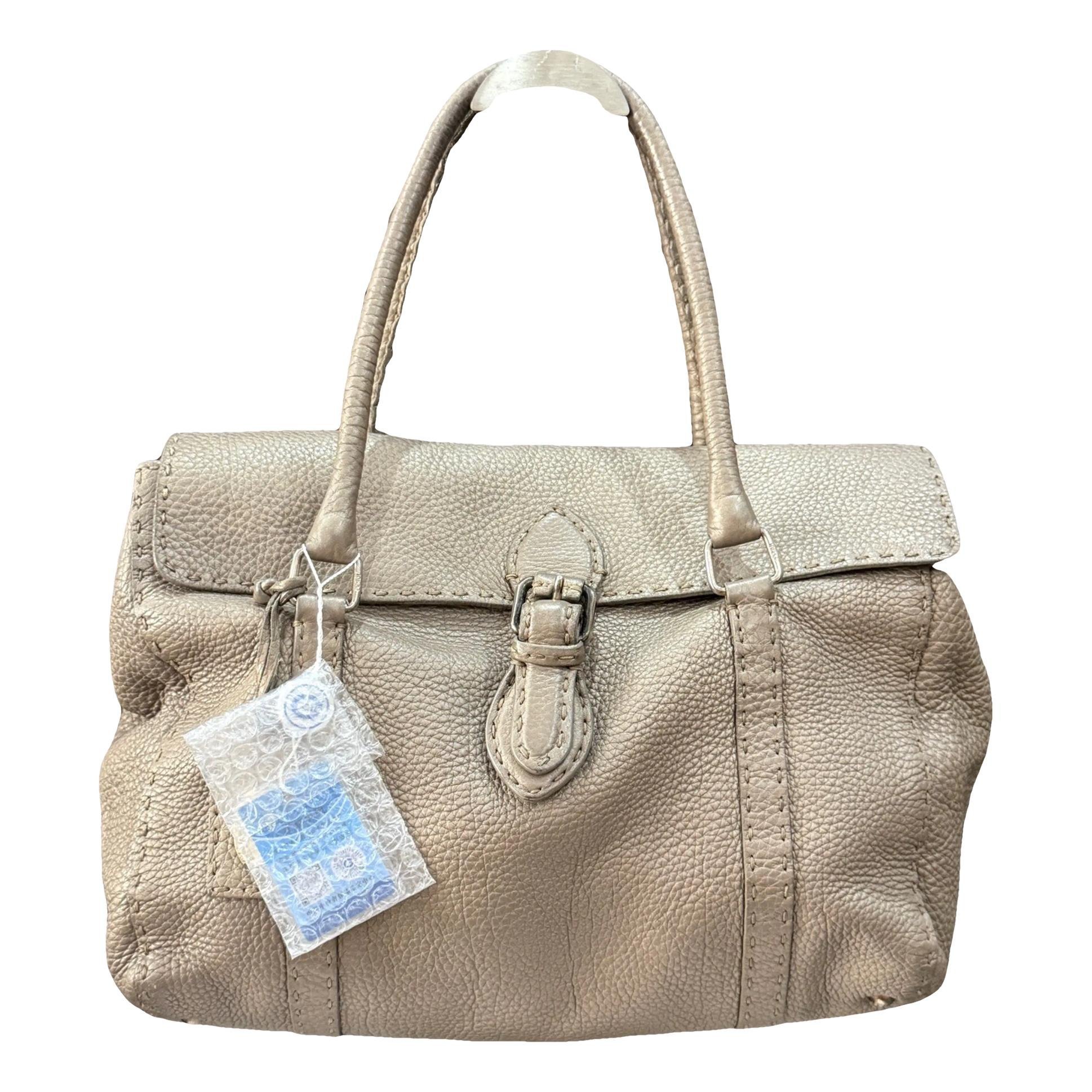 Origami leather handbag