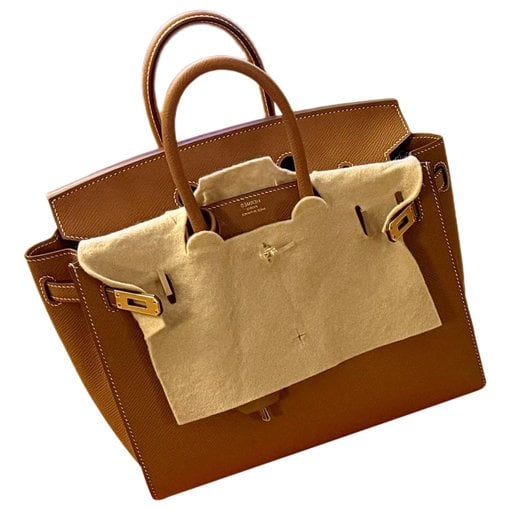 Hermes Birkin 25 Handbag Gold Epsom Leather