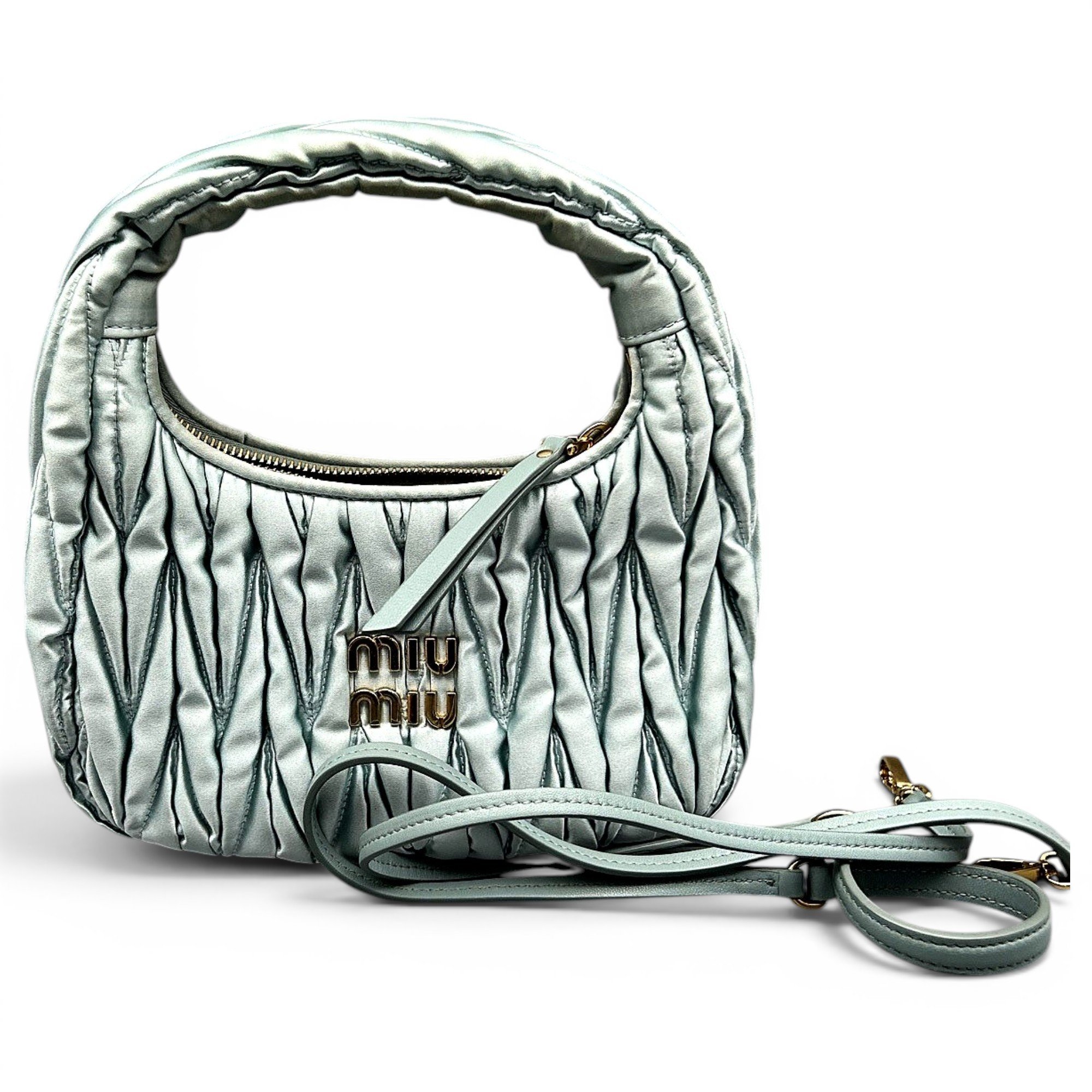 Miu Wander leather handbag