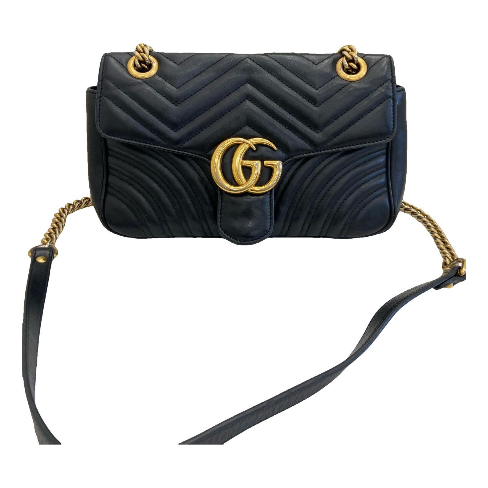 GG Marmont Flap leather handbag