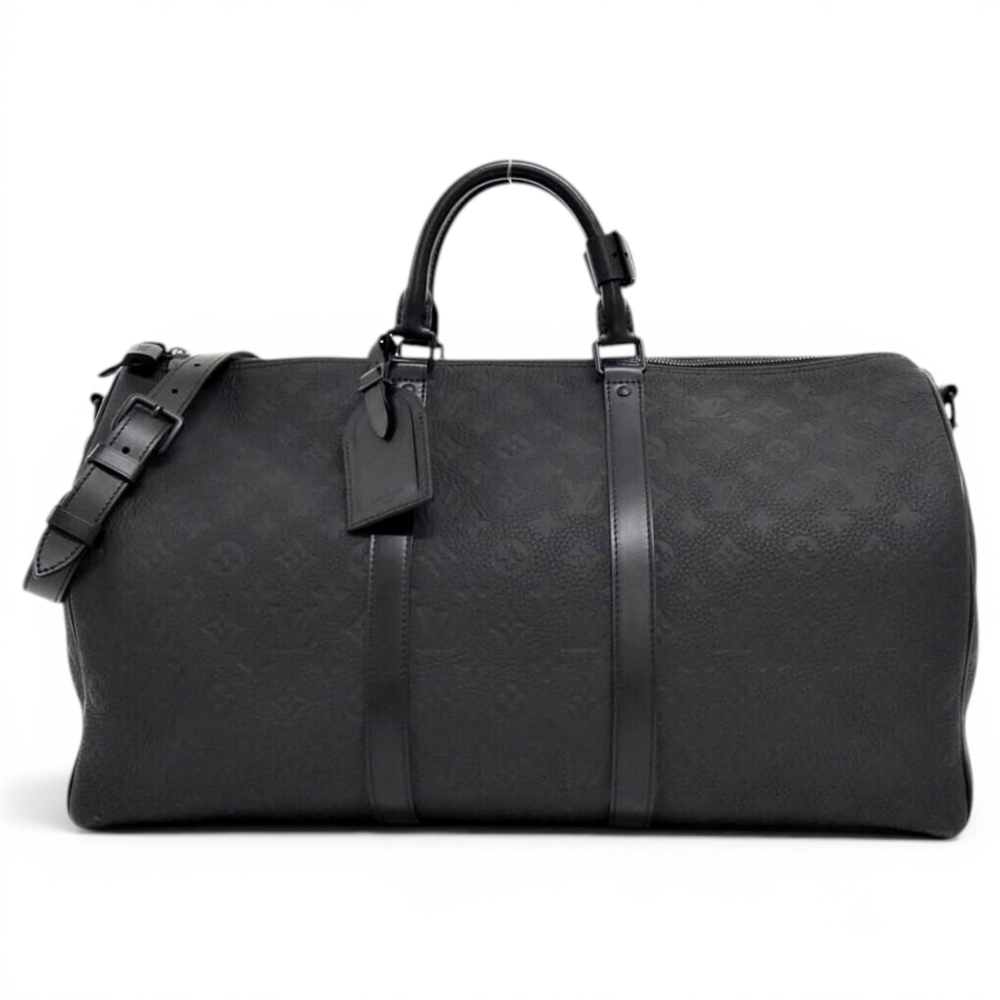 Keepall leather travel bag
