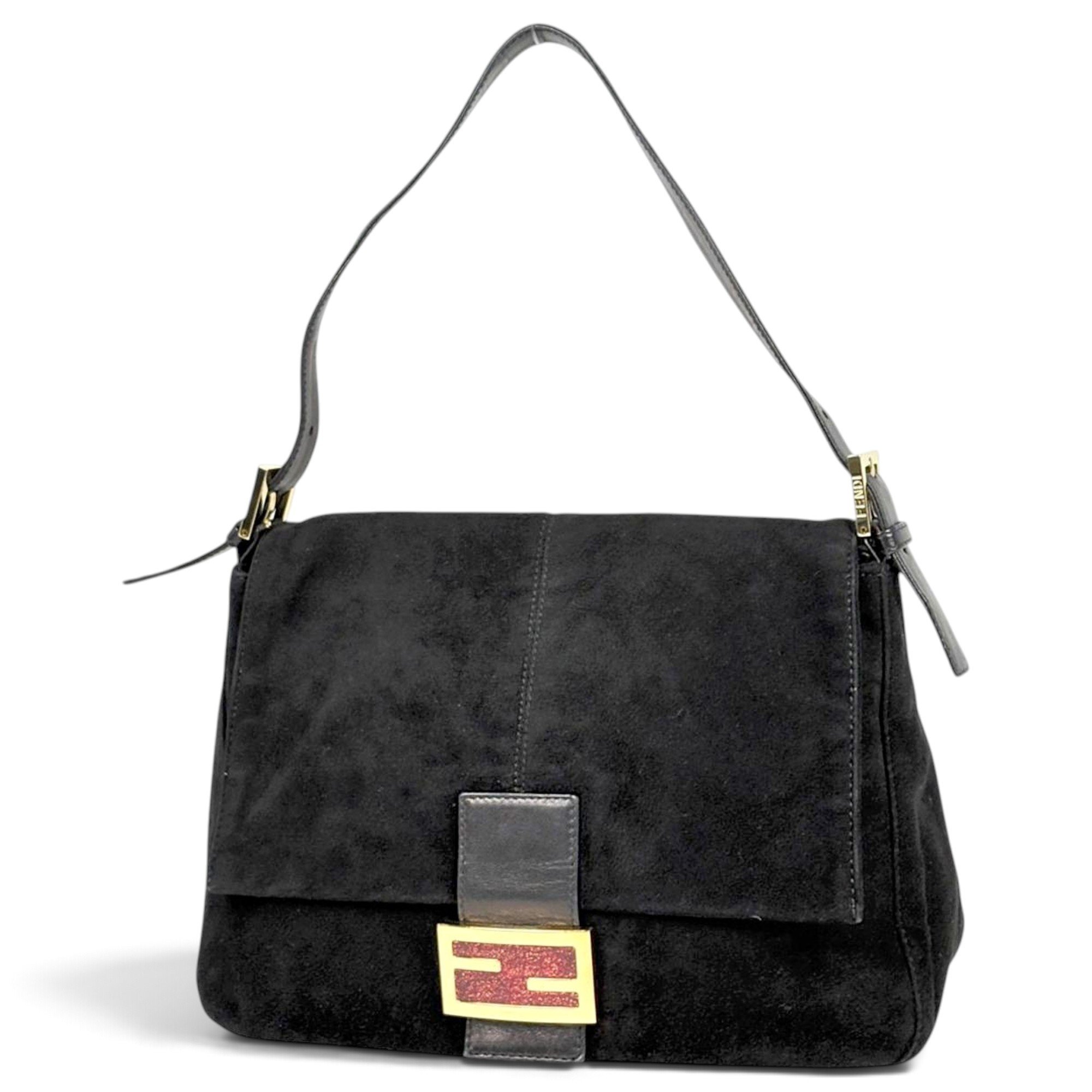 Pocket leather handbag