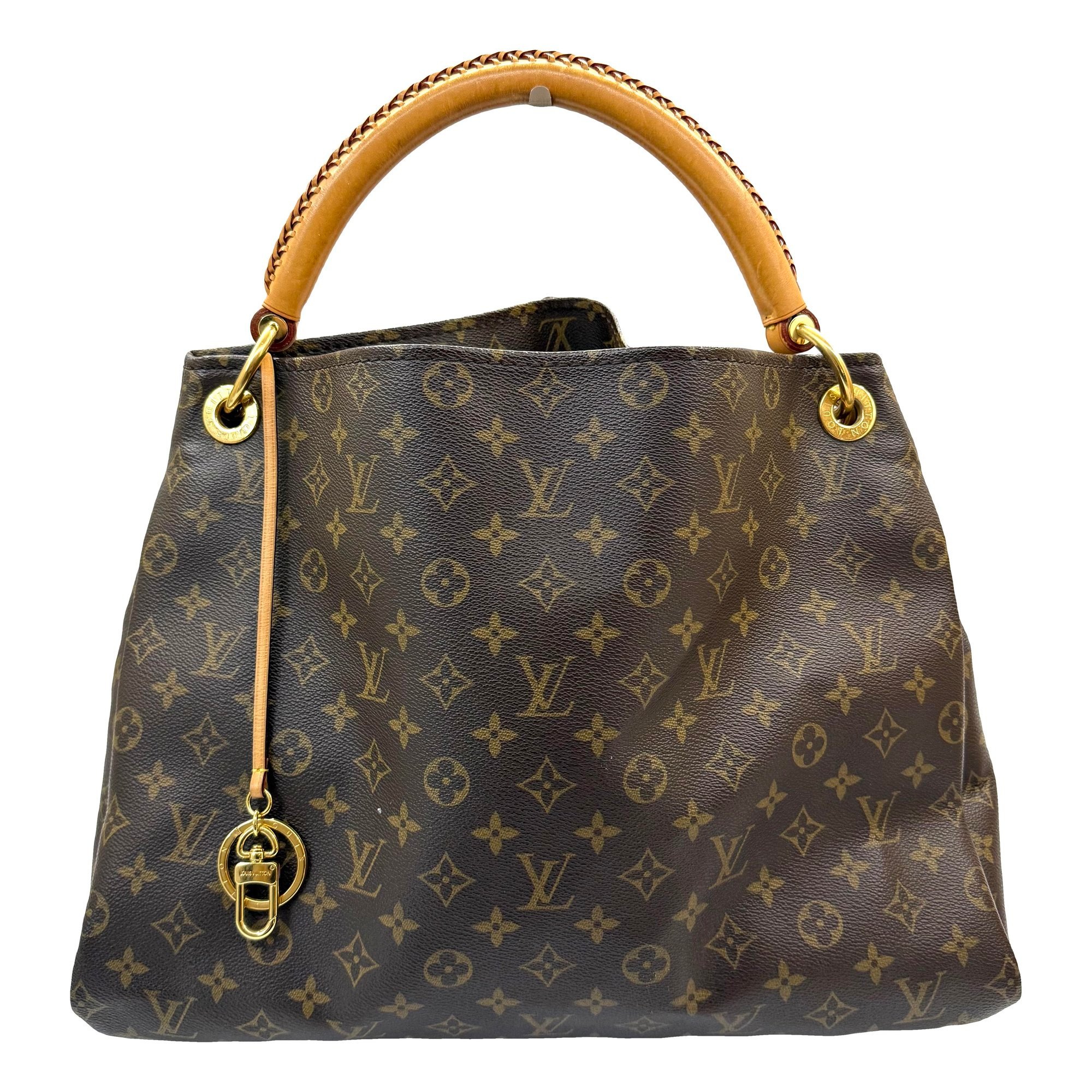 Artsy leather handbag