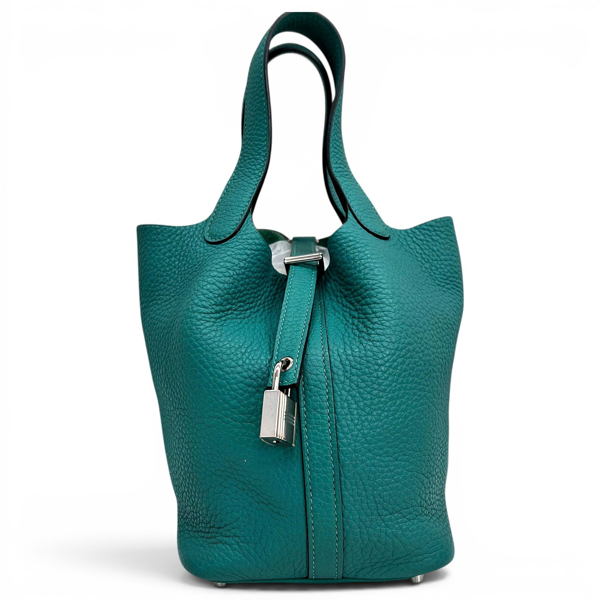 Picotin leather tote