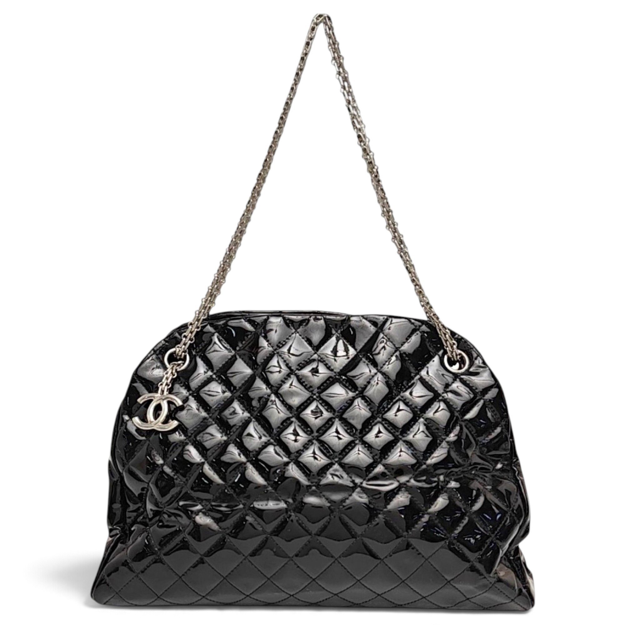 Mademoiselle patent leather handbag
