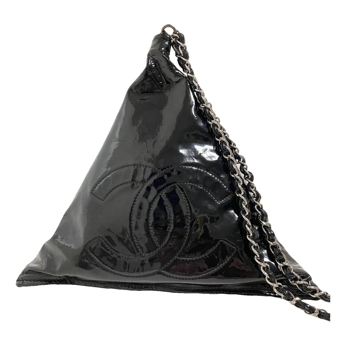 Patent leather handbag