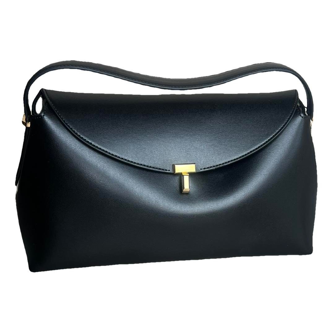 Toteme T-Lock leather handbag
