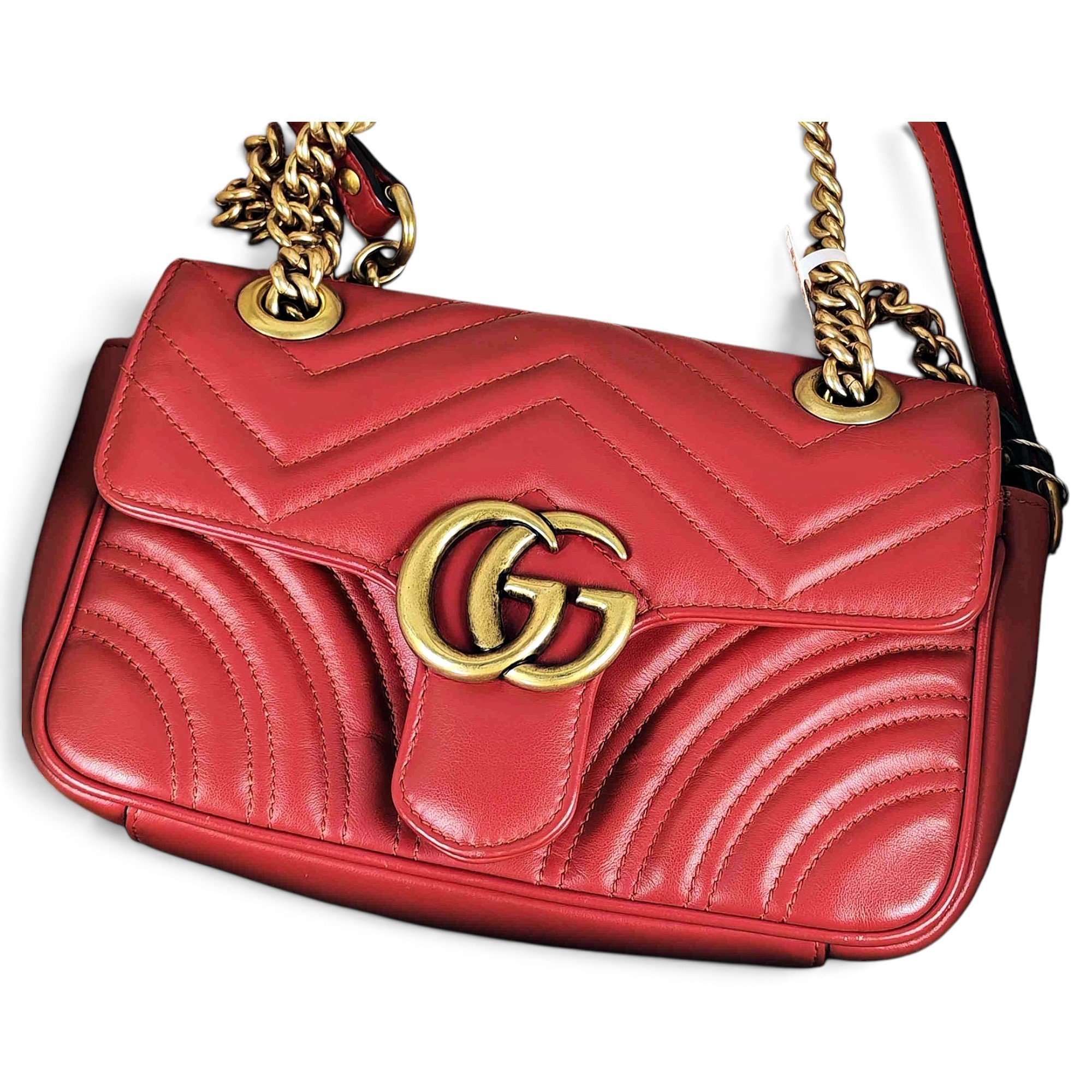 GG Marmont Flap leather handbag