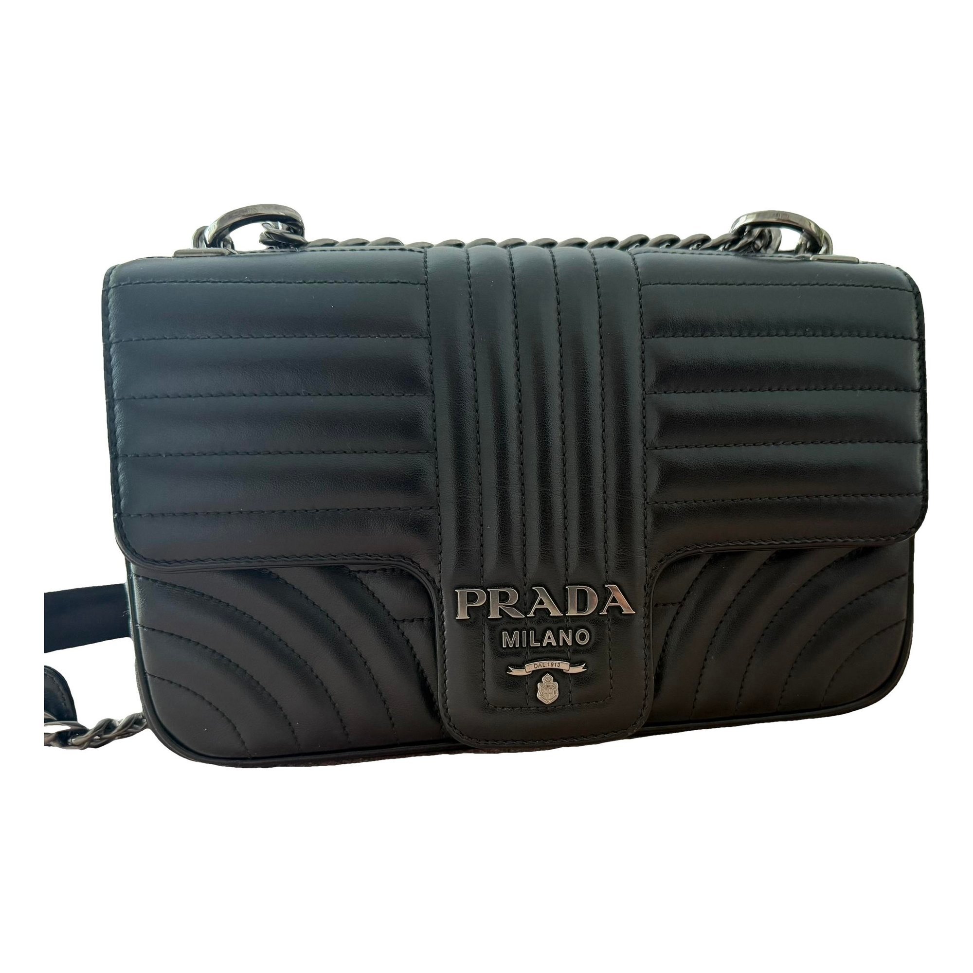Diagramme leather handbag