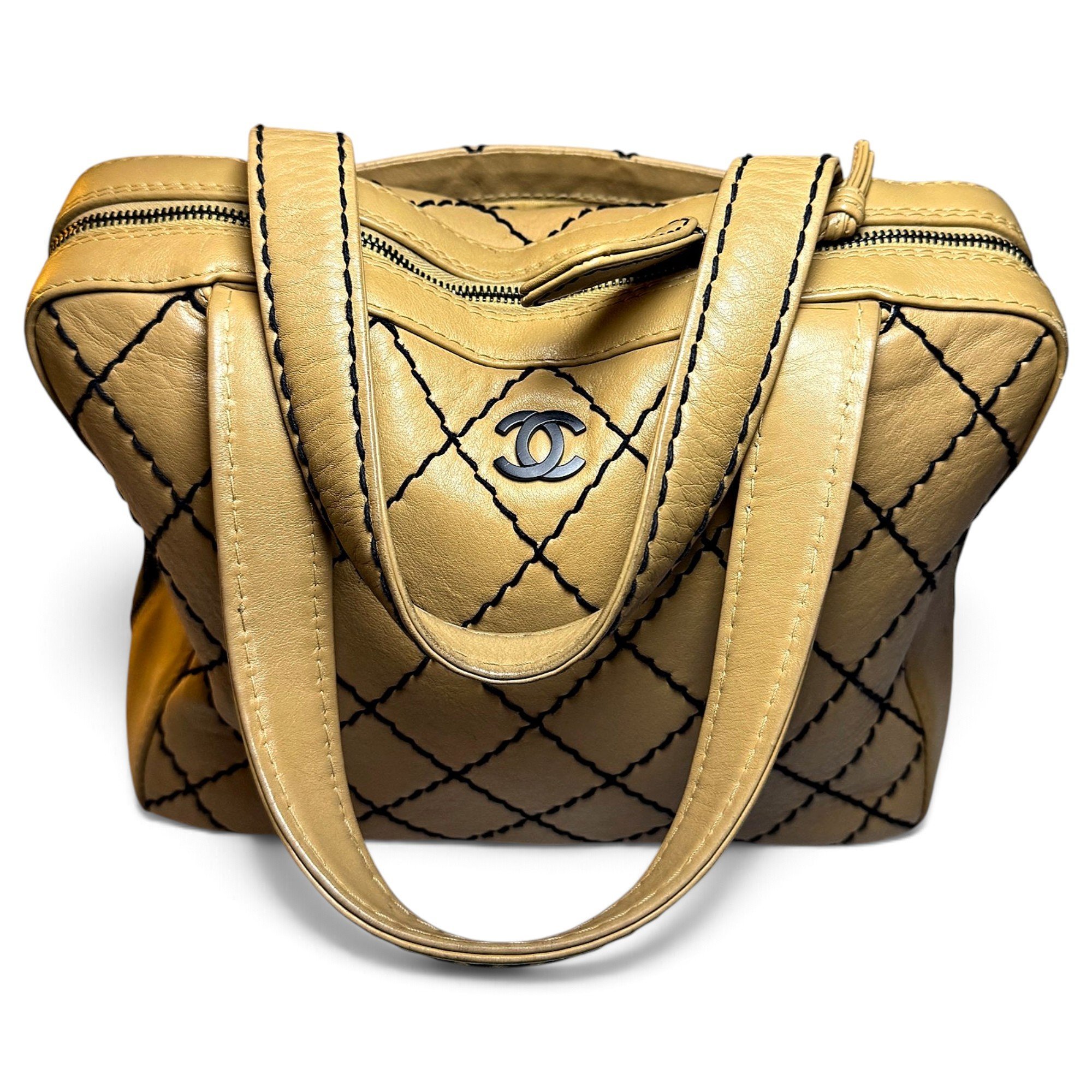 Wild Stitch leather bowling bag