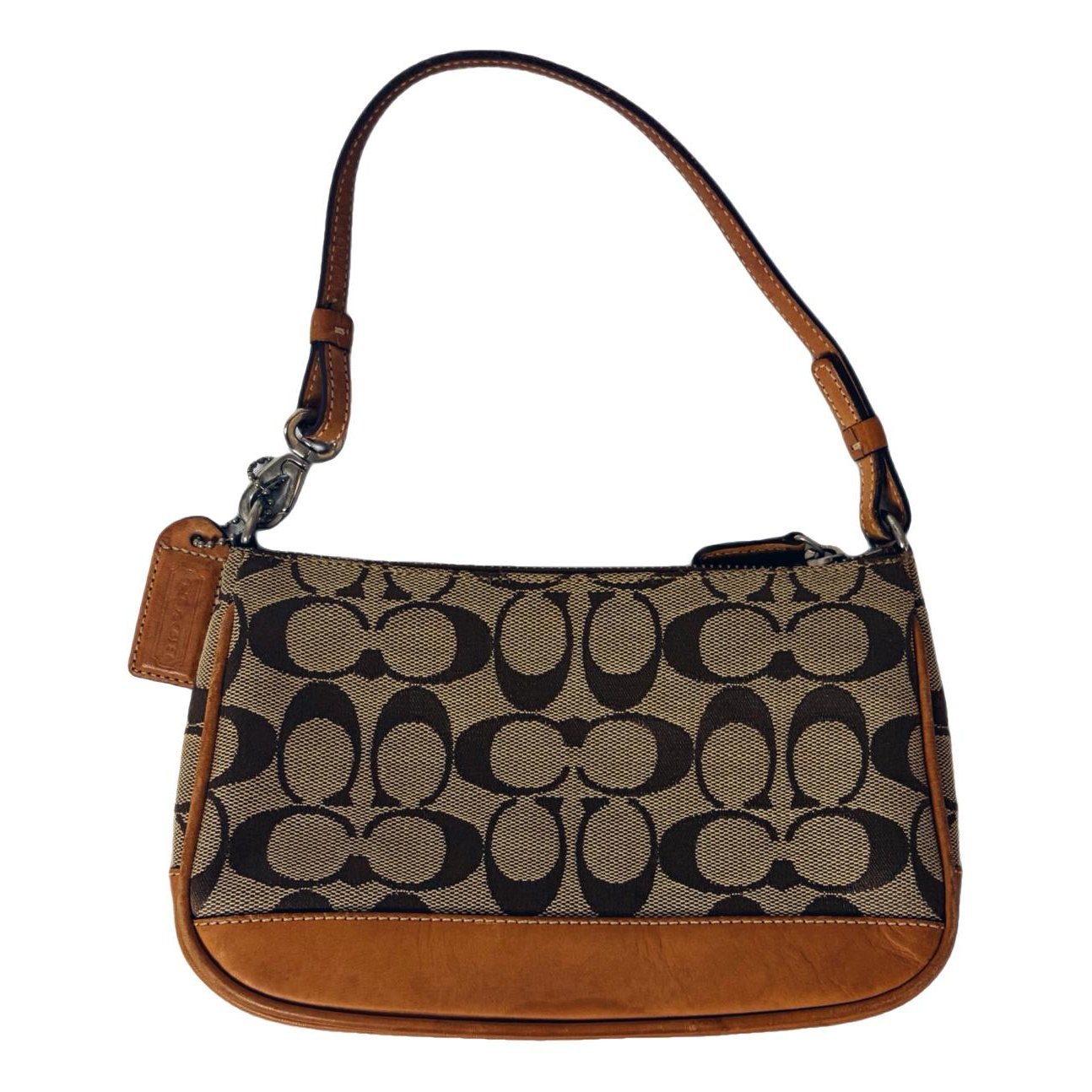 Signature Sufflette cloth clutch bag