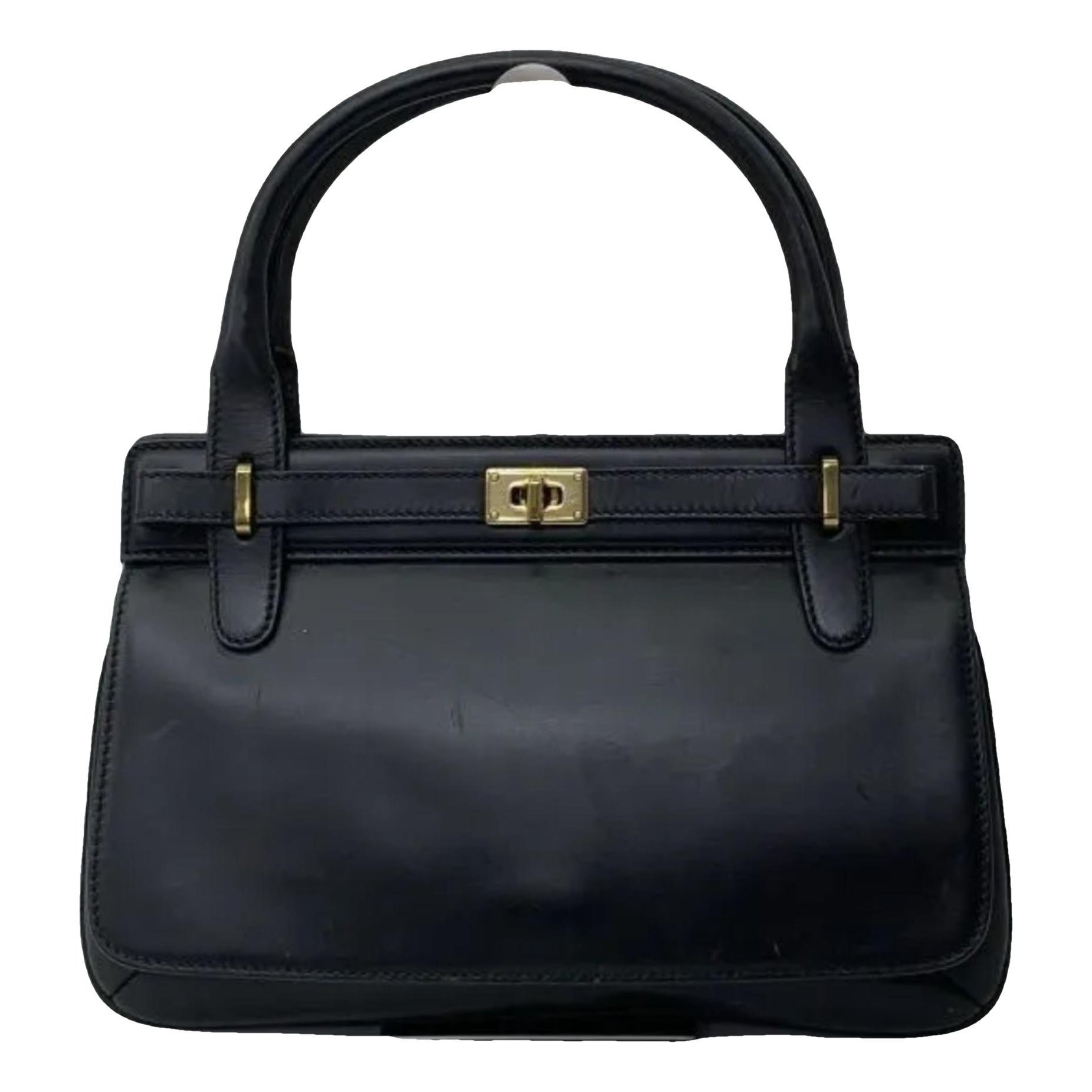 Ophidia Flap Top Handle leather handbag