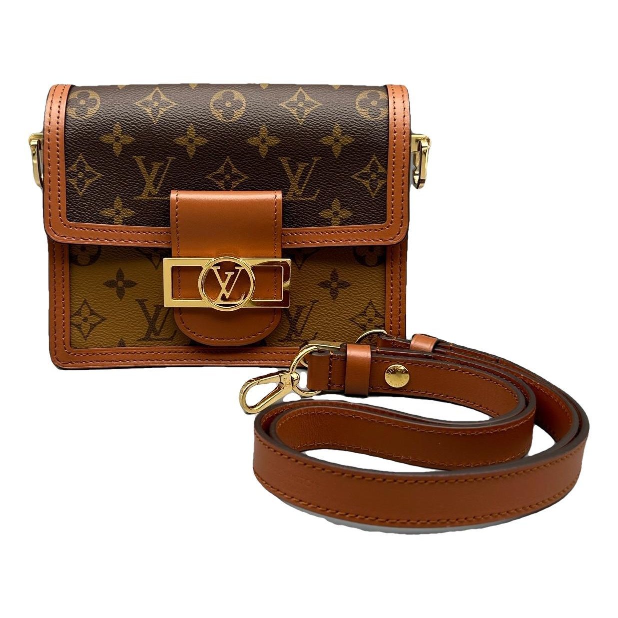 Dauphine leather handbag